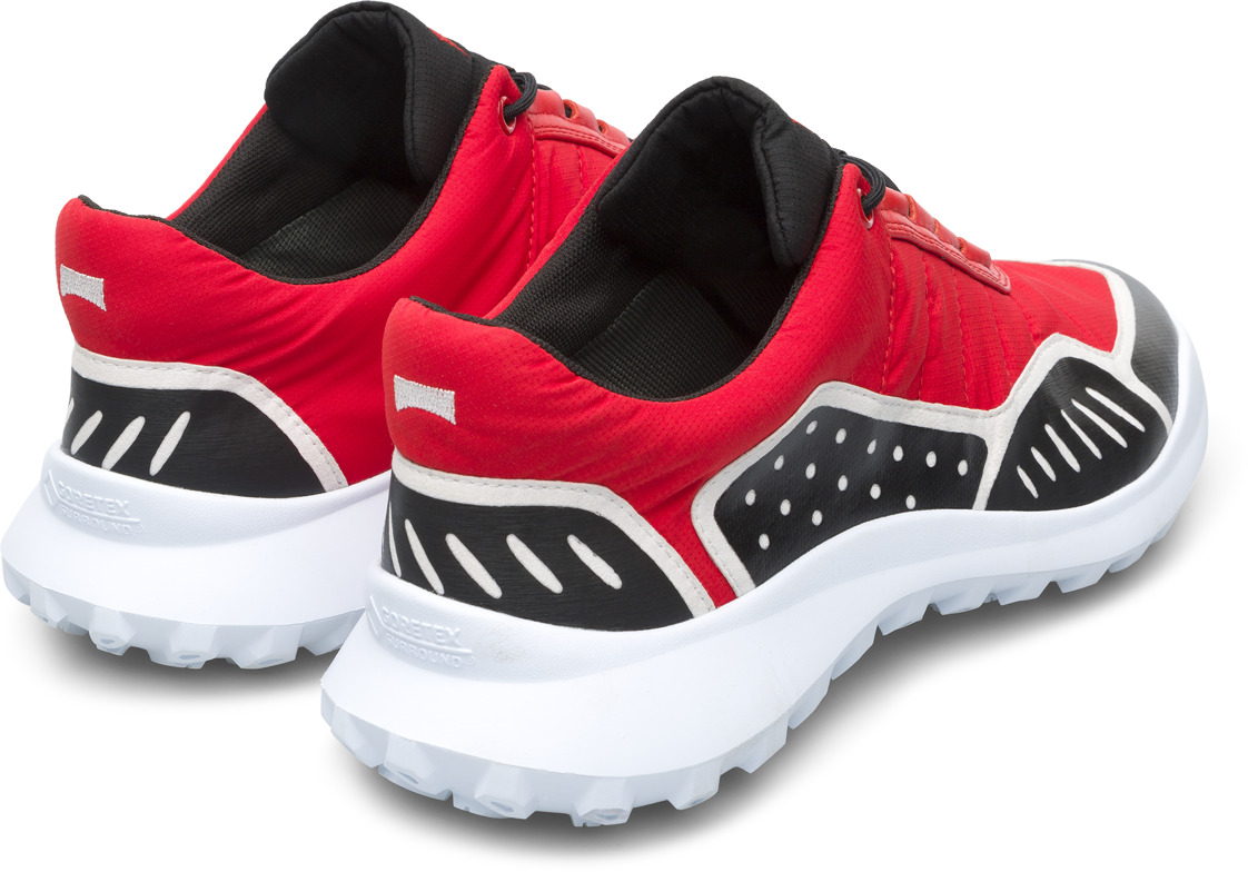 Red and black sneaker for women