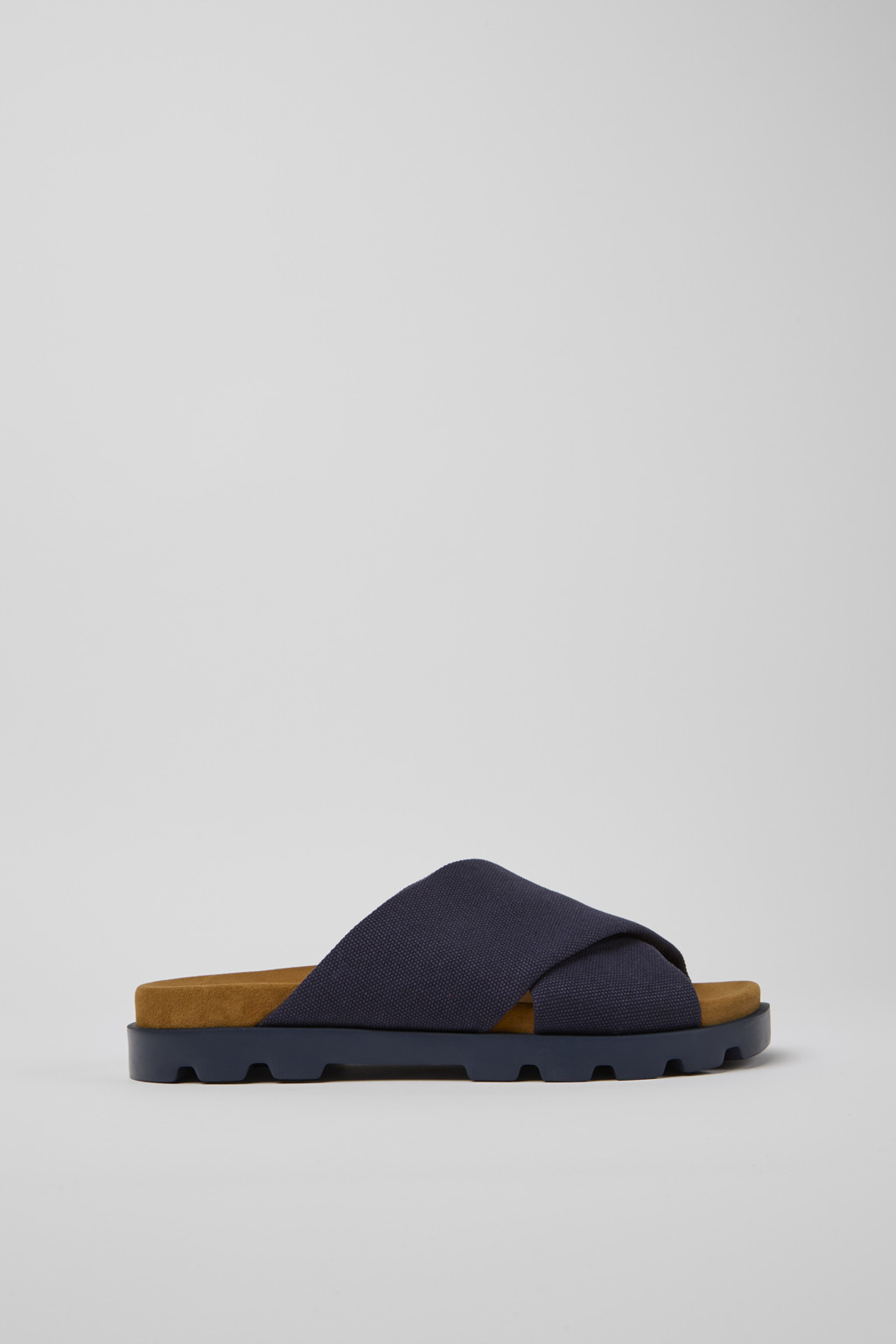 Blue recycled cotton sandals for men