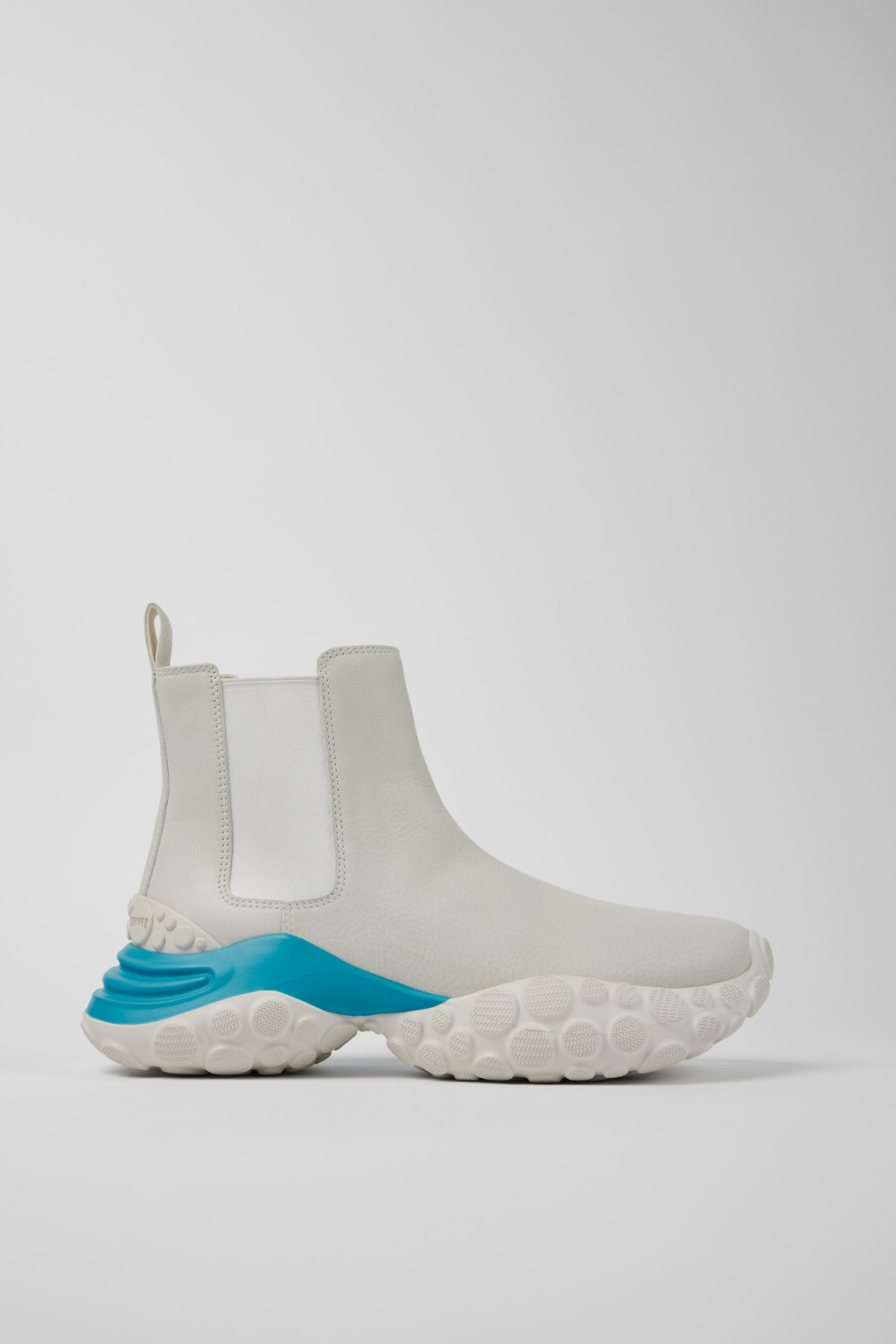 White responsibly raised leather ankle boots