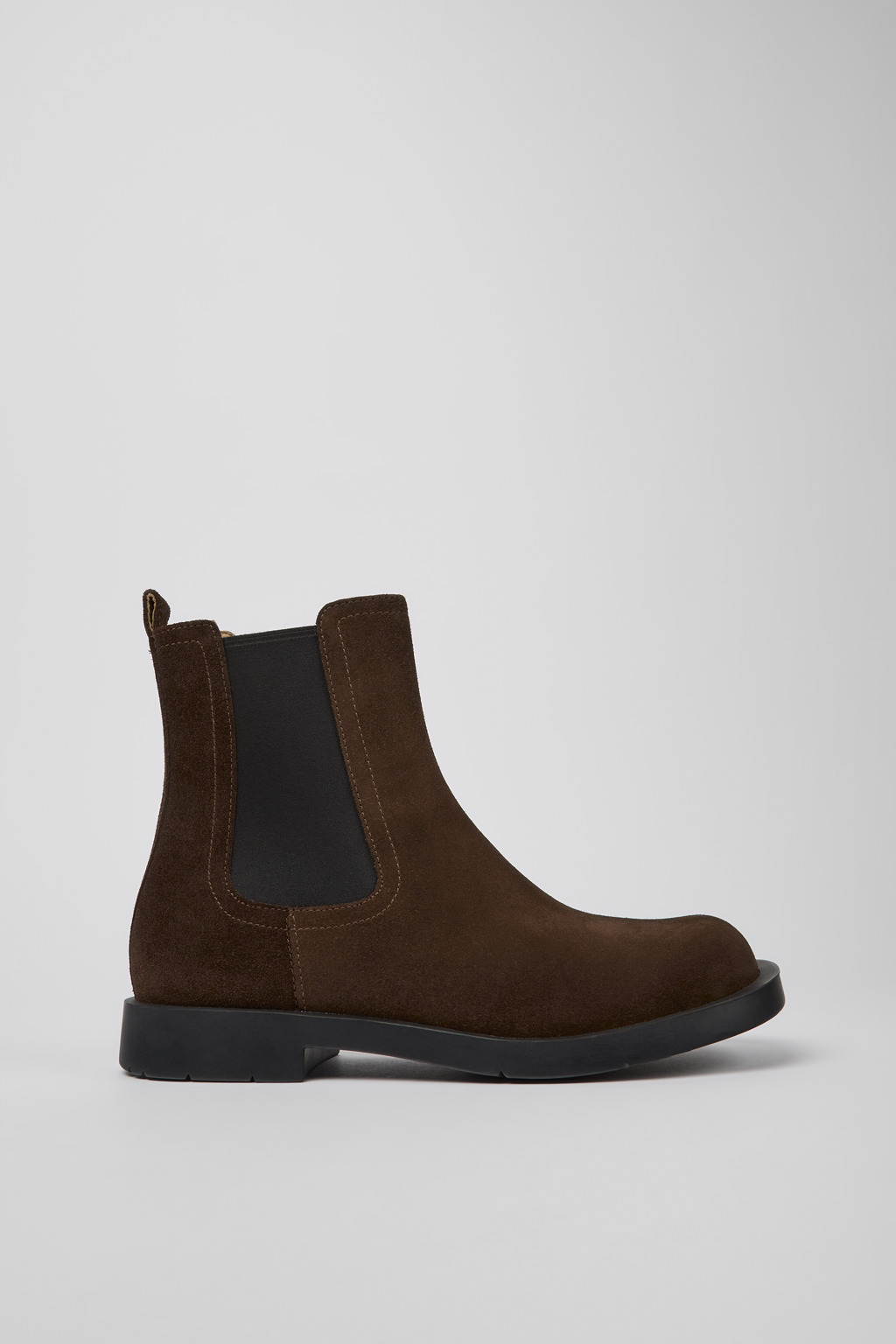 Brown nubuck Chelsea boots for men