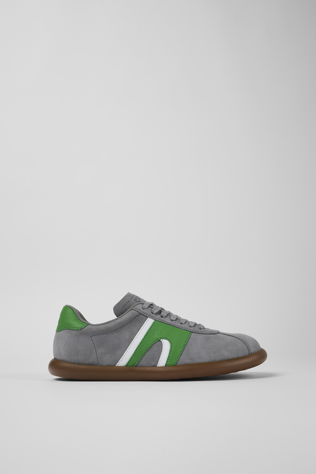 Gray Nubuck/Leather Sneaker for Women