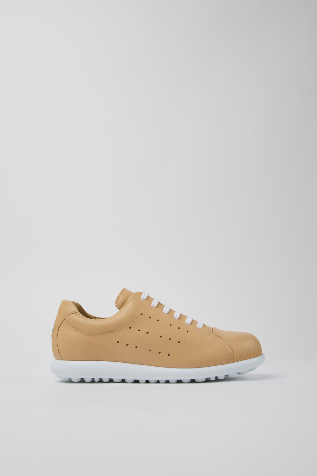 Pink leather shoes for women