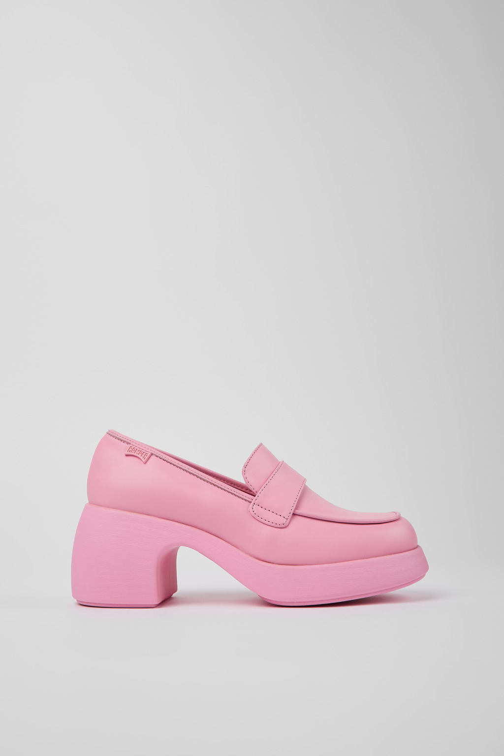Pink Leather Loafer for Women