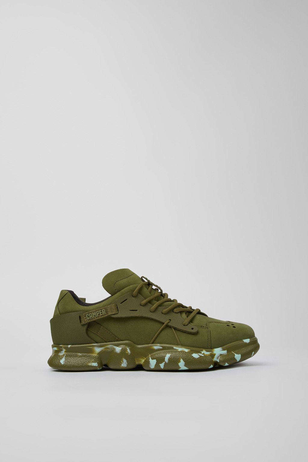 Green Nubuck/Textile Sneaker for Women