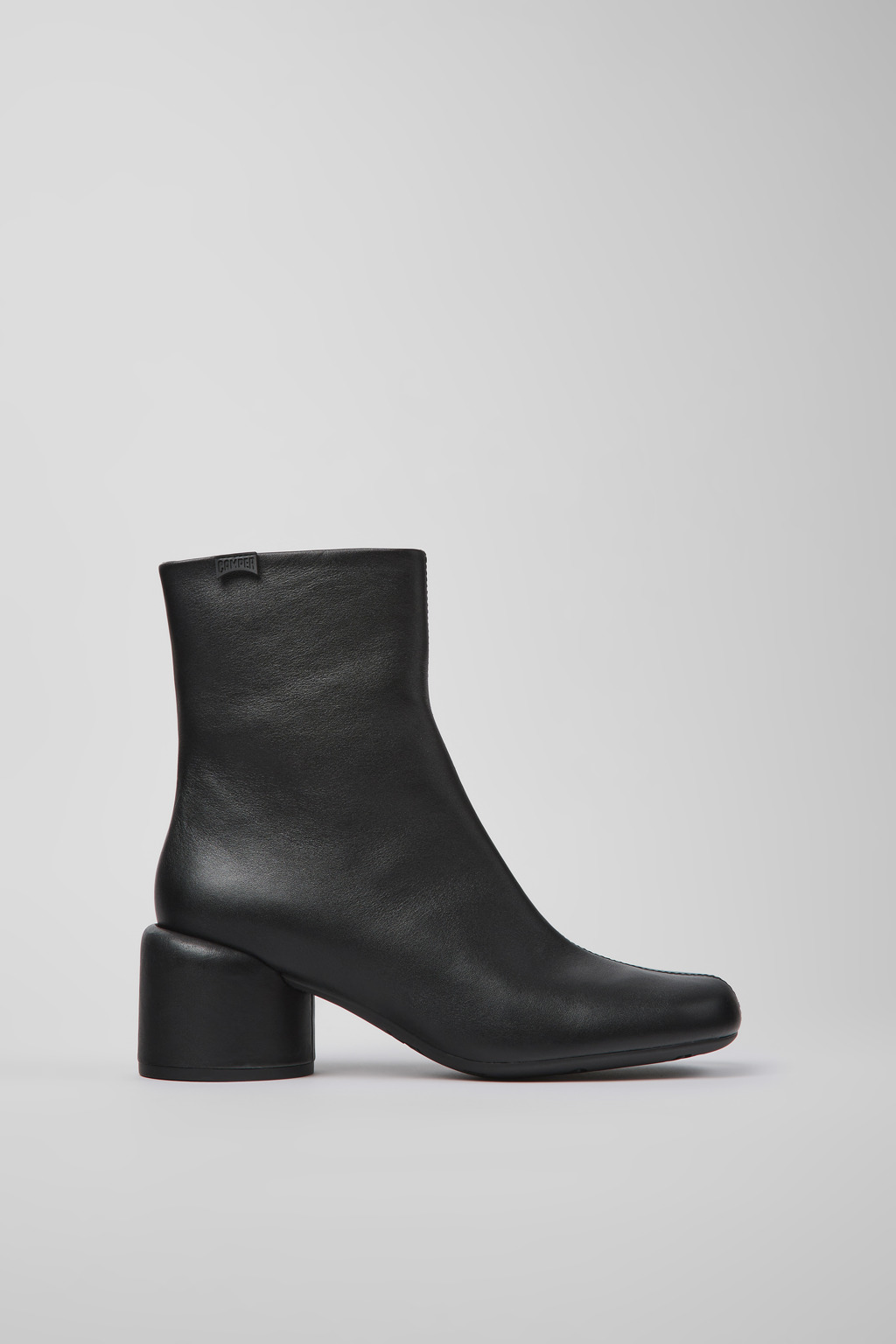 Black leather boots for women