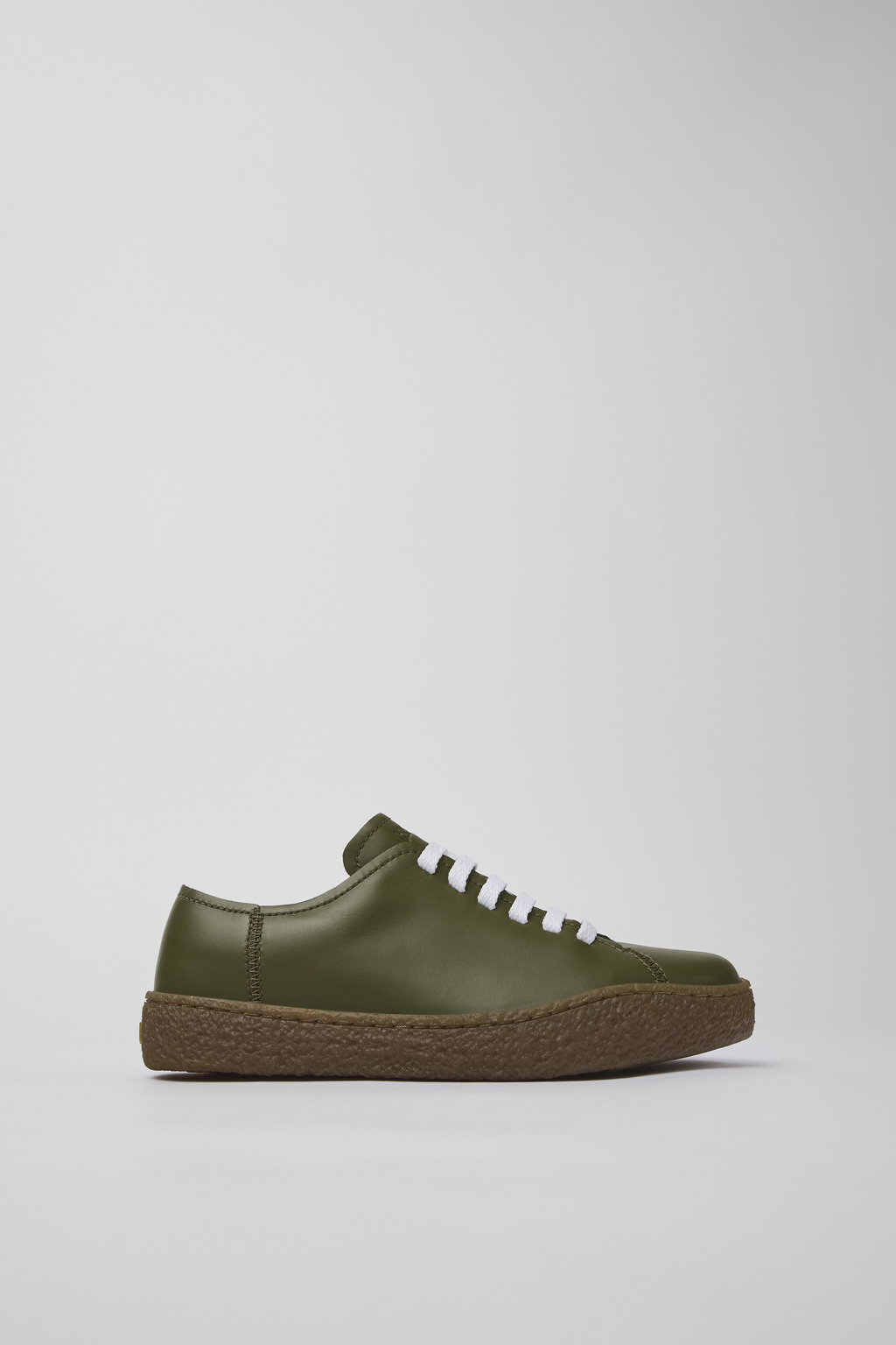 Green Leather Sneaker for Women