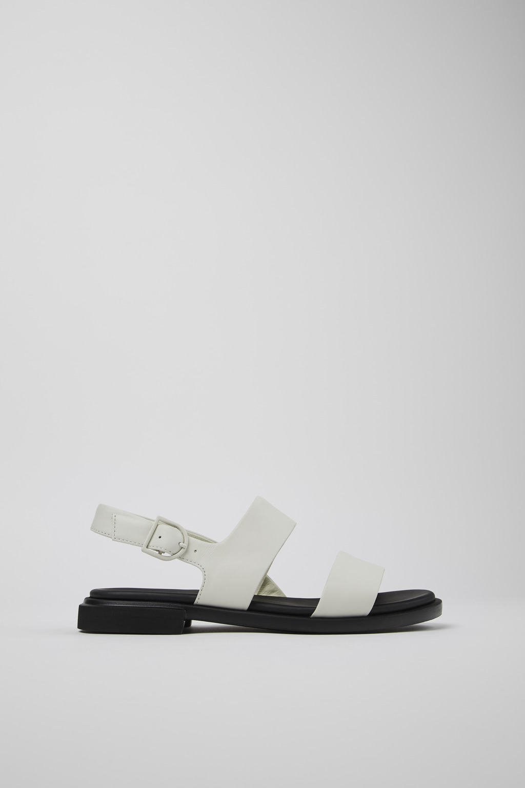 White Leather Sandal for Women