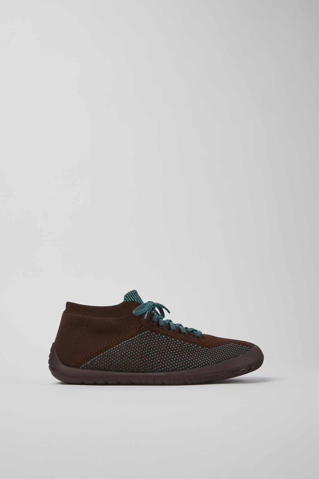 Burgundy textile sneakers for women