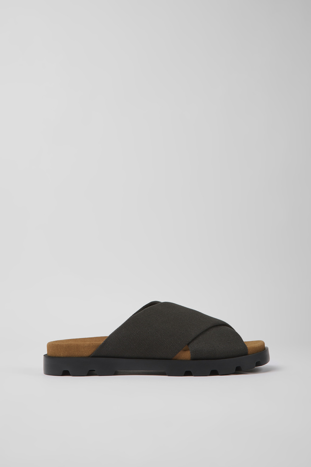 Gray recycled cotton sandals for men