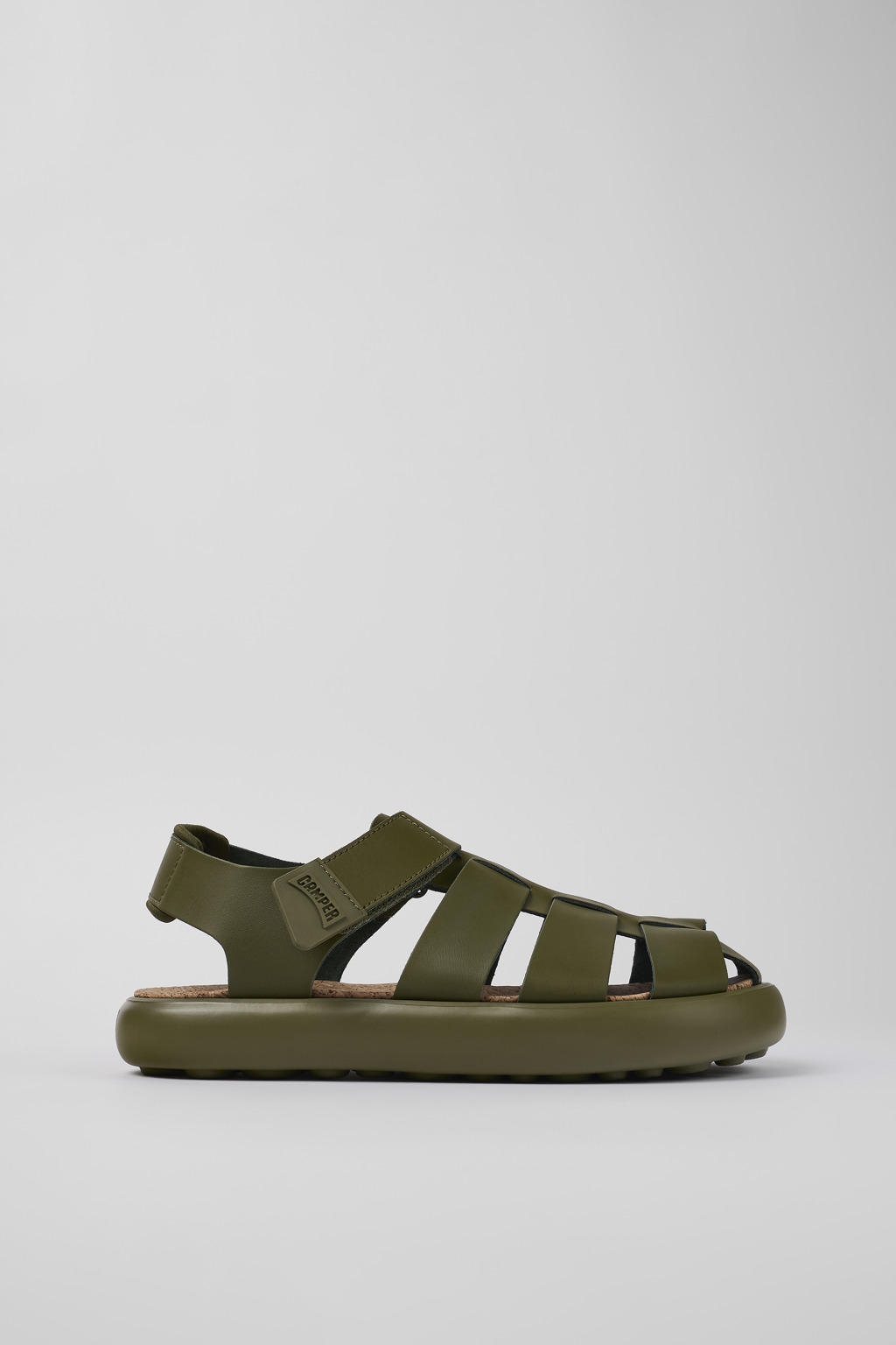 Green Leather Sandal for Men