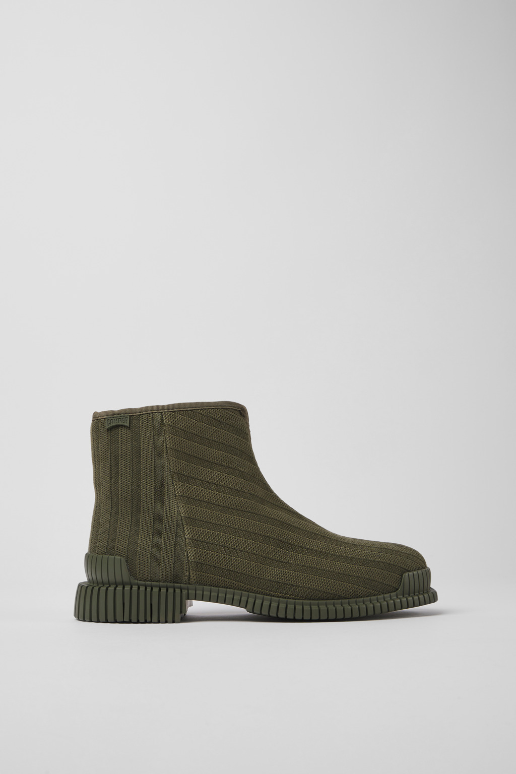 Green TENCEL Lyocell ankle boots for women