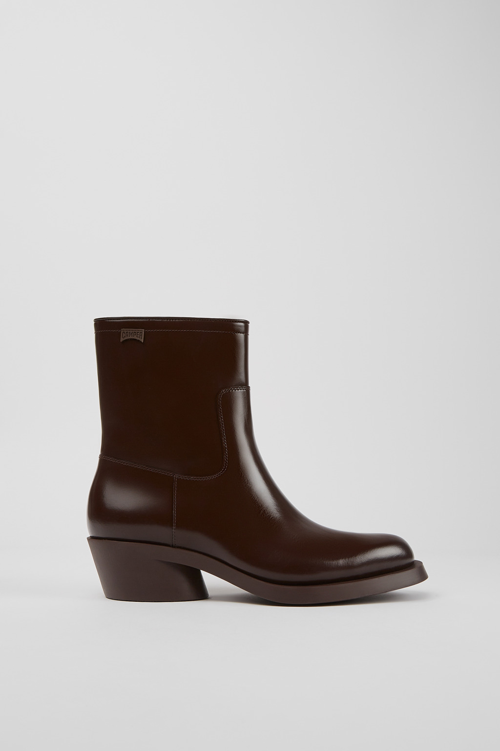 Dark brown ankle boots for women