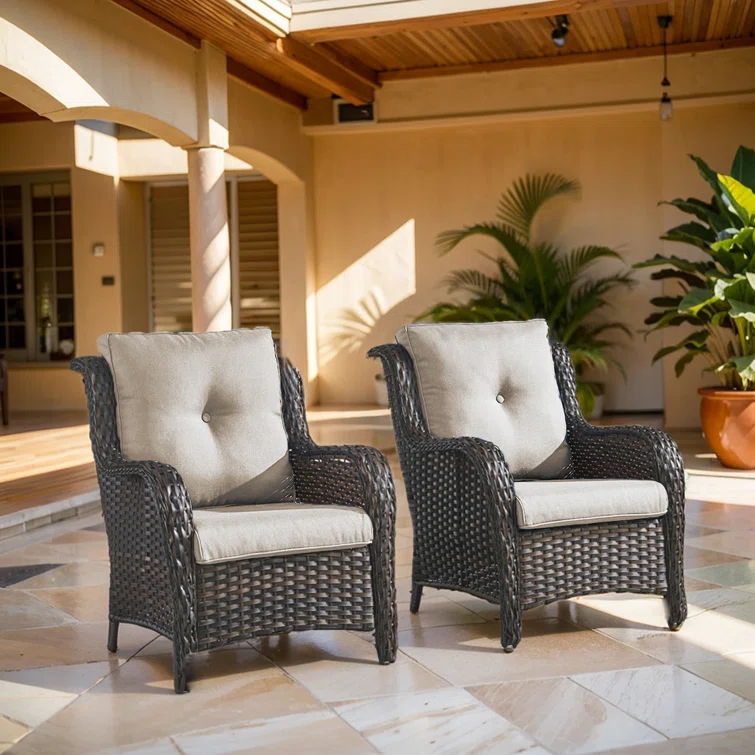 Bonia Wicker Rattan Outdoor Chairs