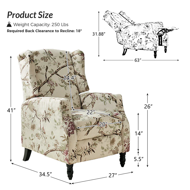 Lilith Upholstered Recliner