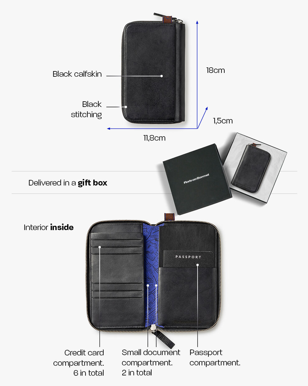 Passport wallet large