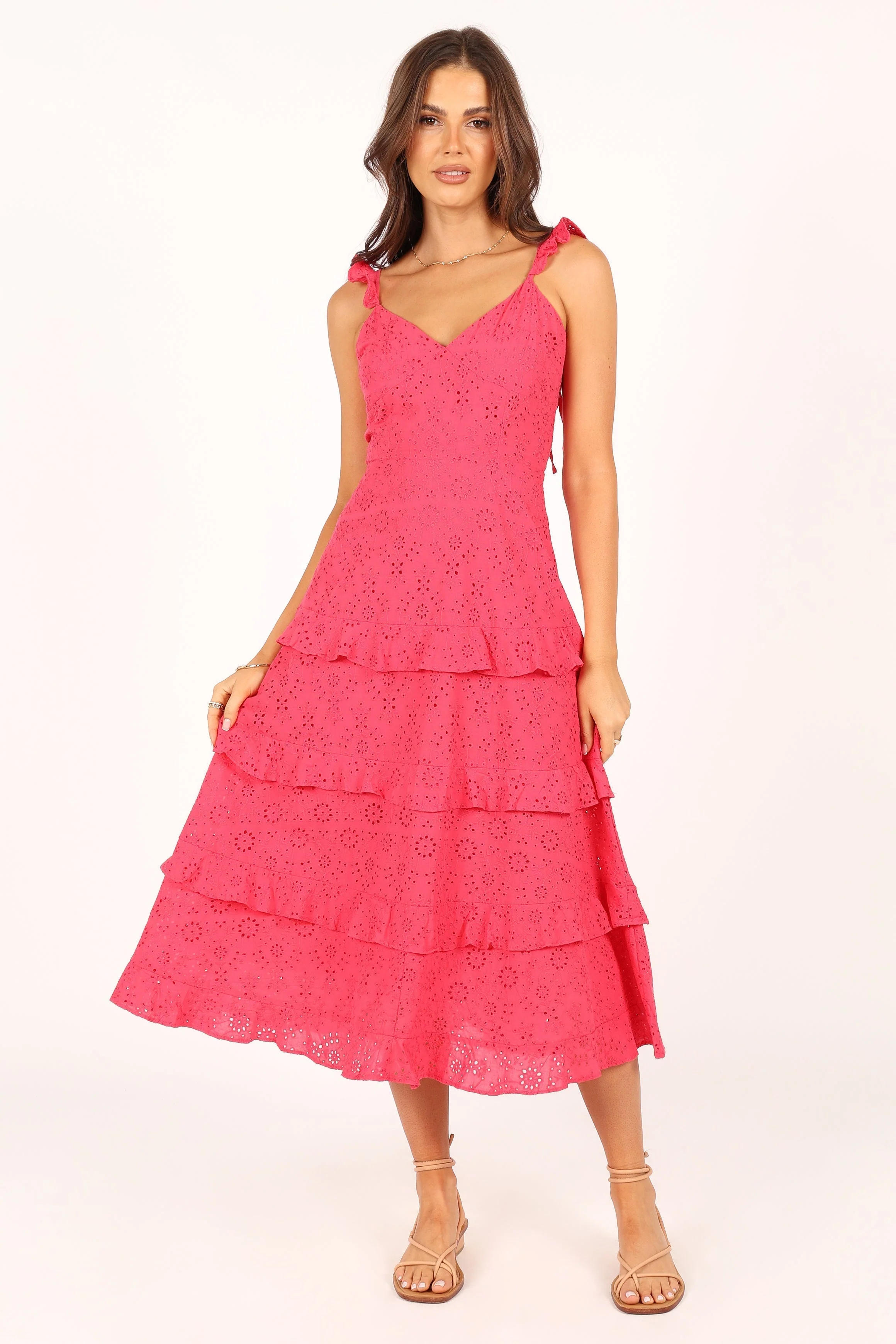 Lillian Midi Dress - Pink
