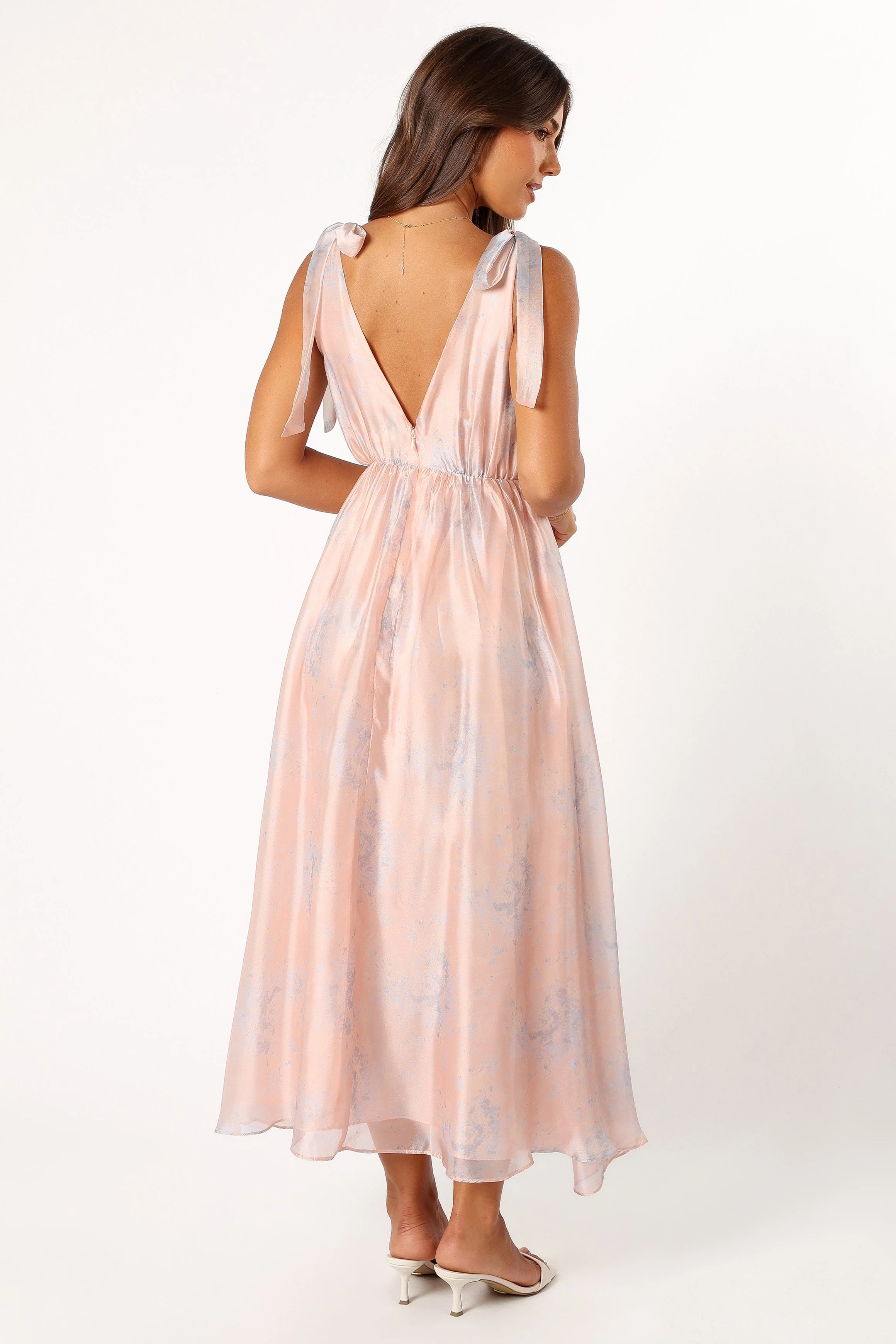 Perla Maxi Dress - Blush/Blue