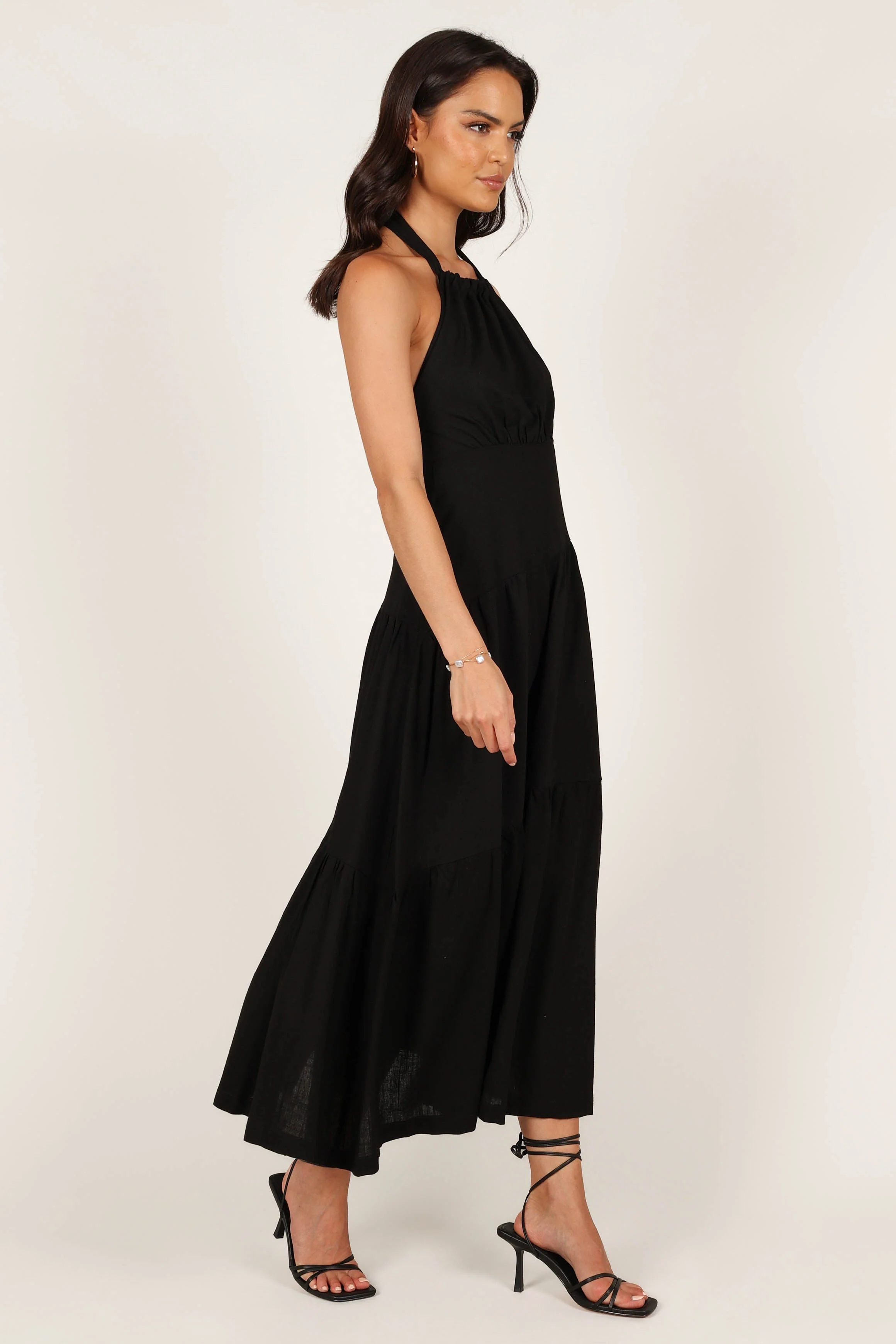 Stefani Midi Dress - Black