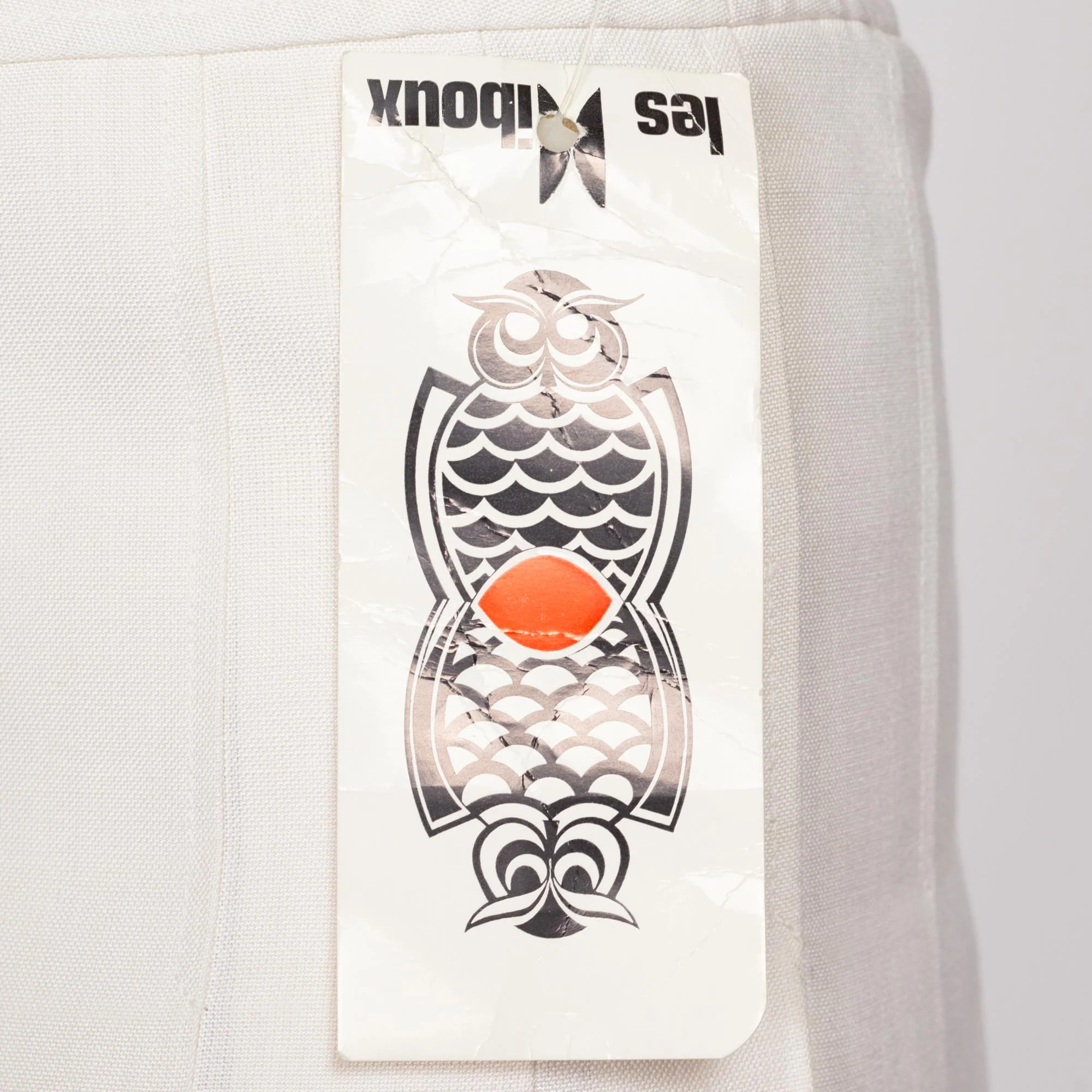 Small 70s White Pleated Mini Skirt 26