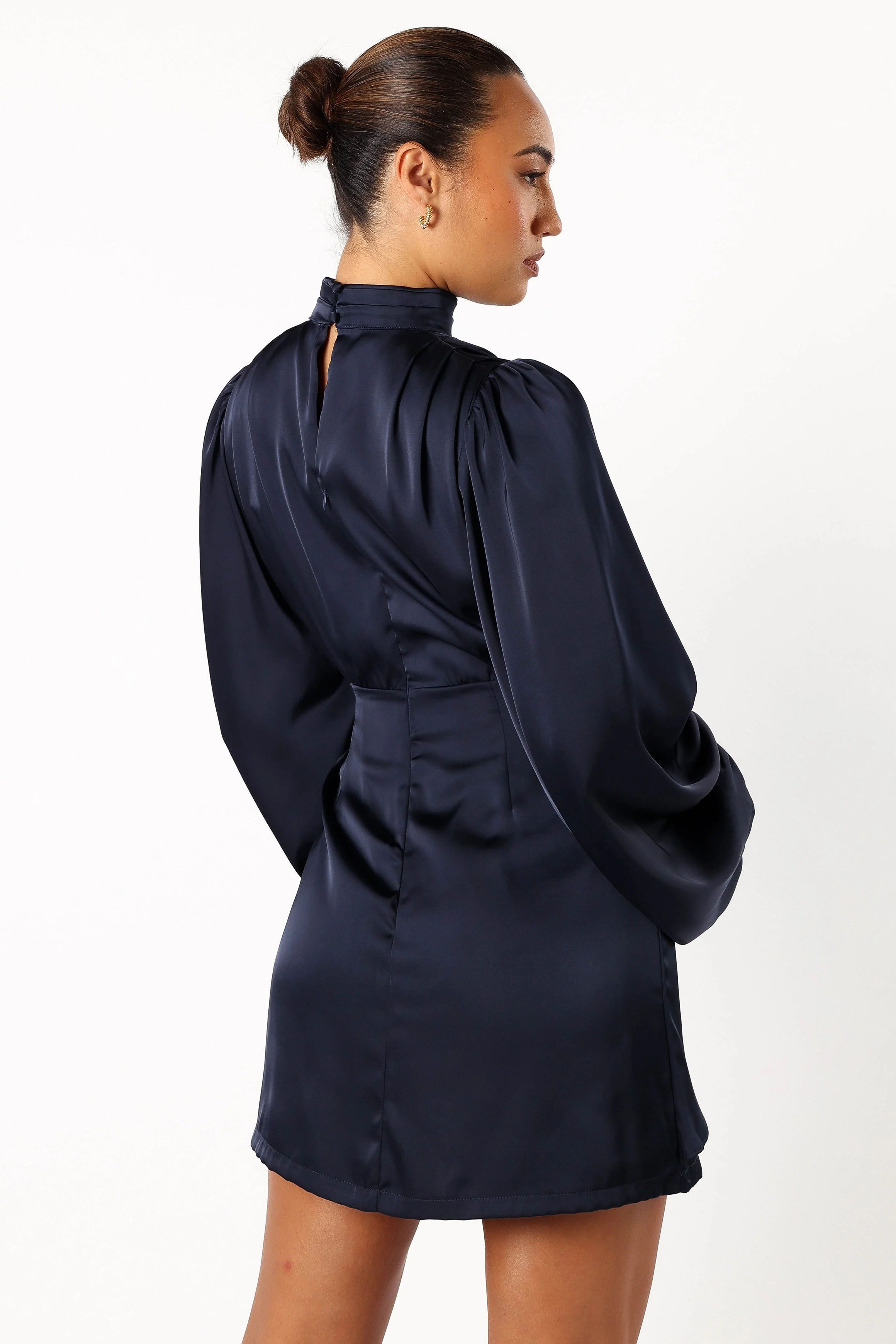 Opaline Long Sleeve Mini Dress - Navy