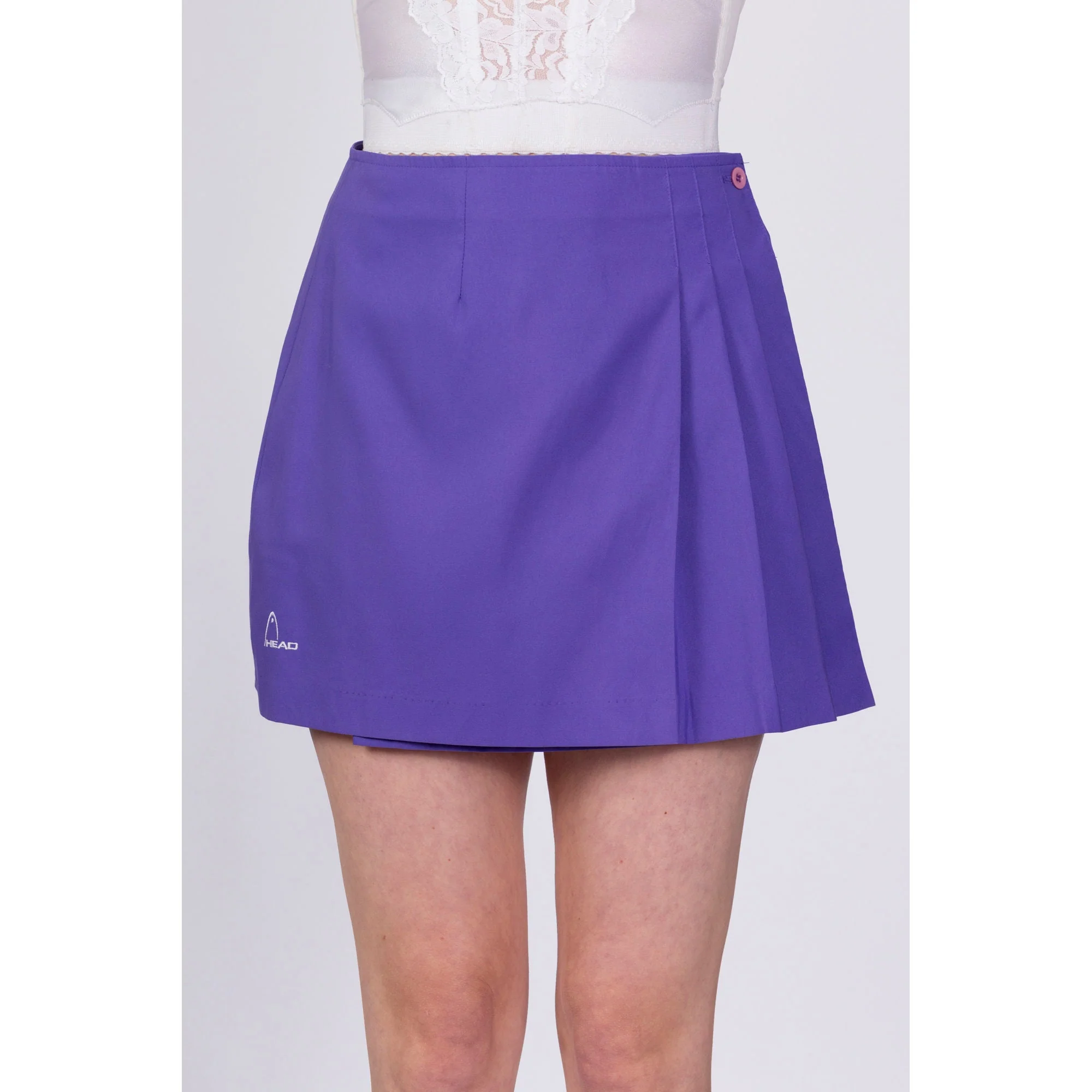 Vintage Purple Tennis Mini Skirt - Medium, 28