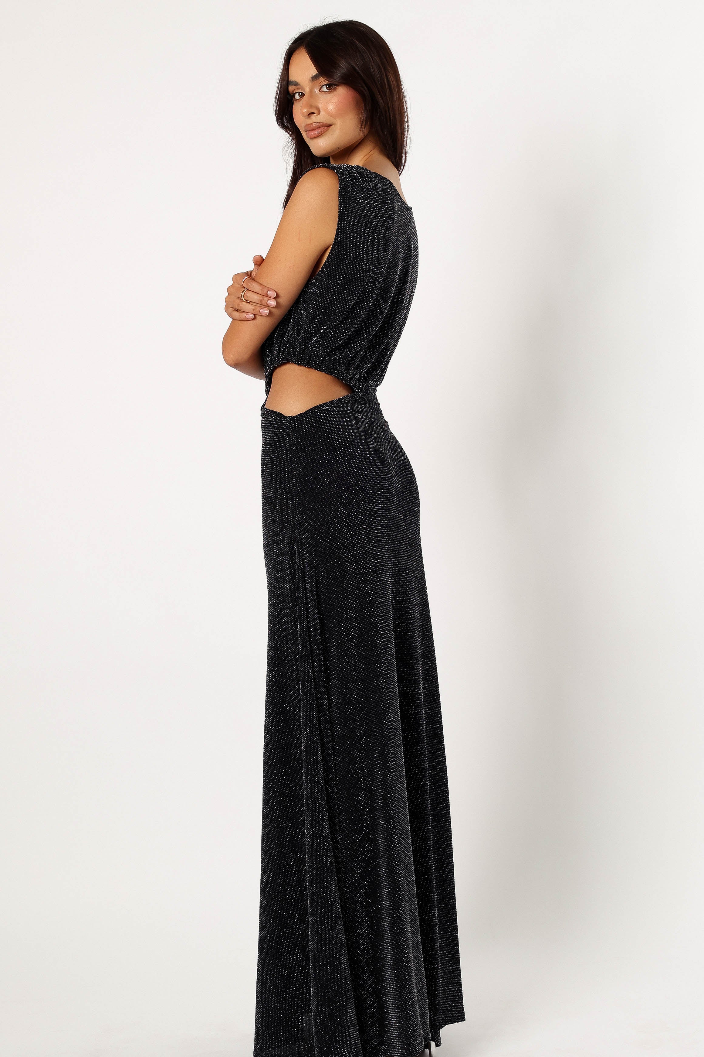 Nolah Maxi Dress - Black Sparkle