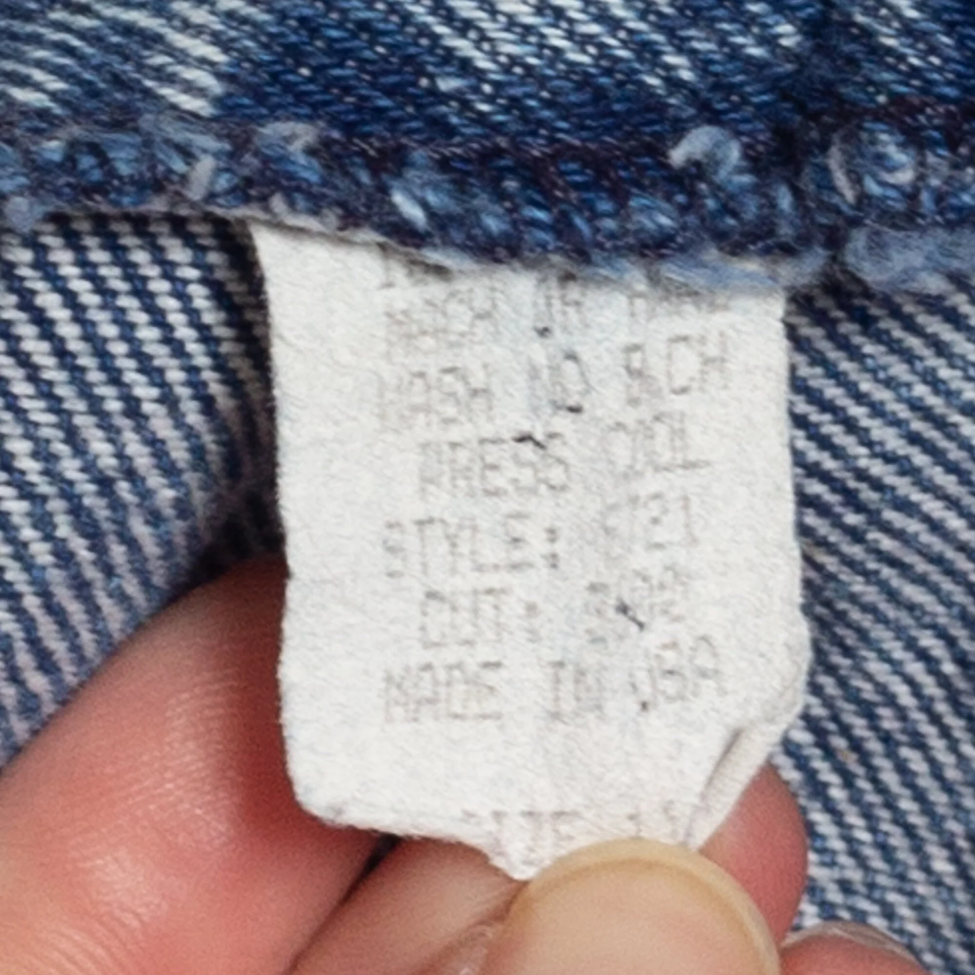 Small 80s Acid Wash Denim Zip Up Mini Skirt 27