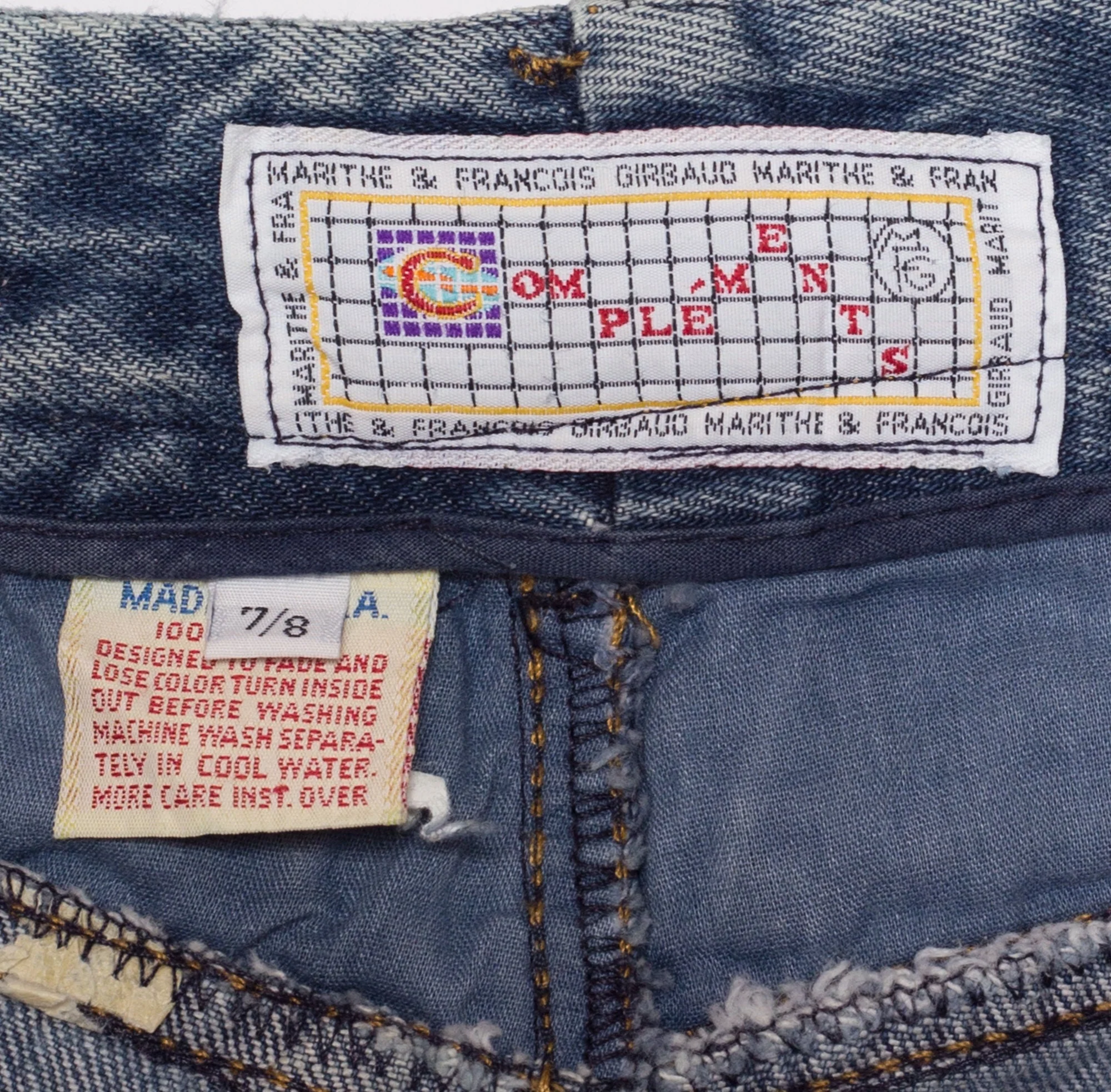 Small Vintage 90s Marithe Francois Girbaud Jean Mini Skirt 26