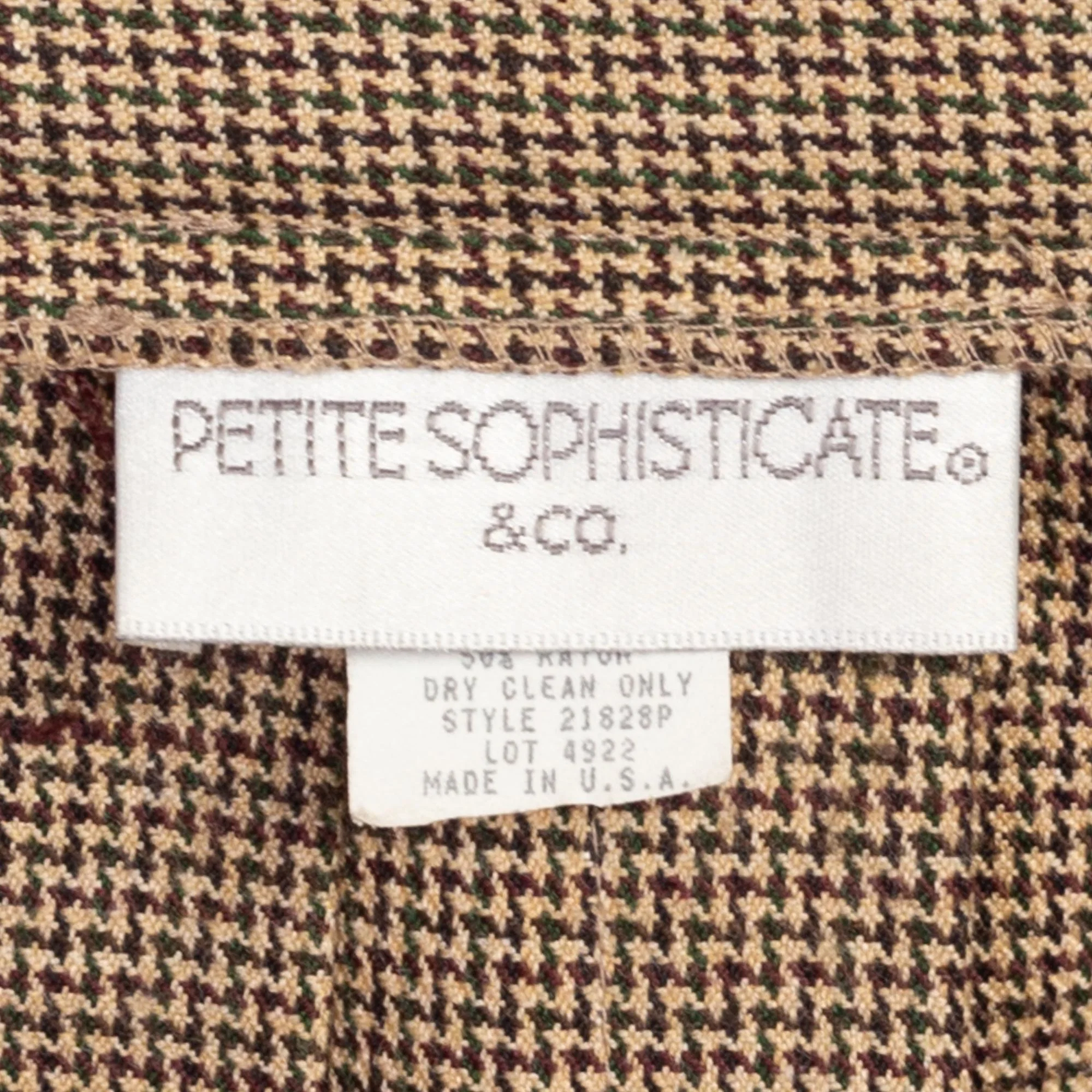 Medium 90s Zig Zag Houndstooth Pleated Mini Skirt 29