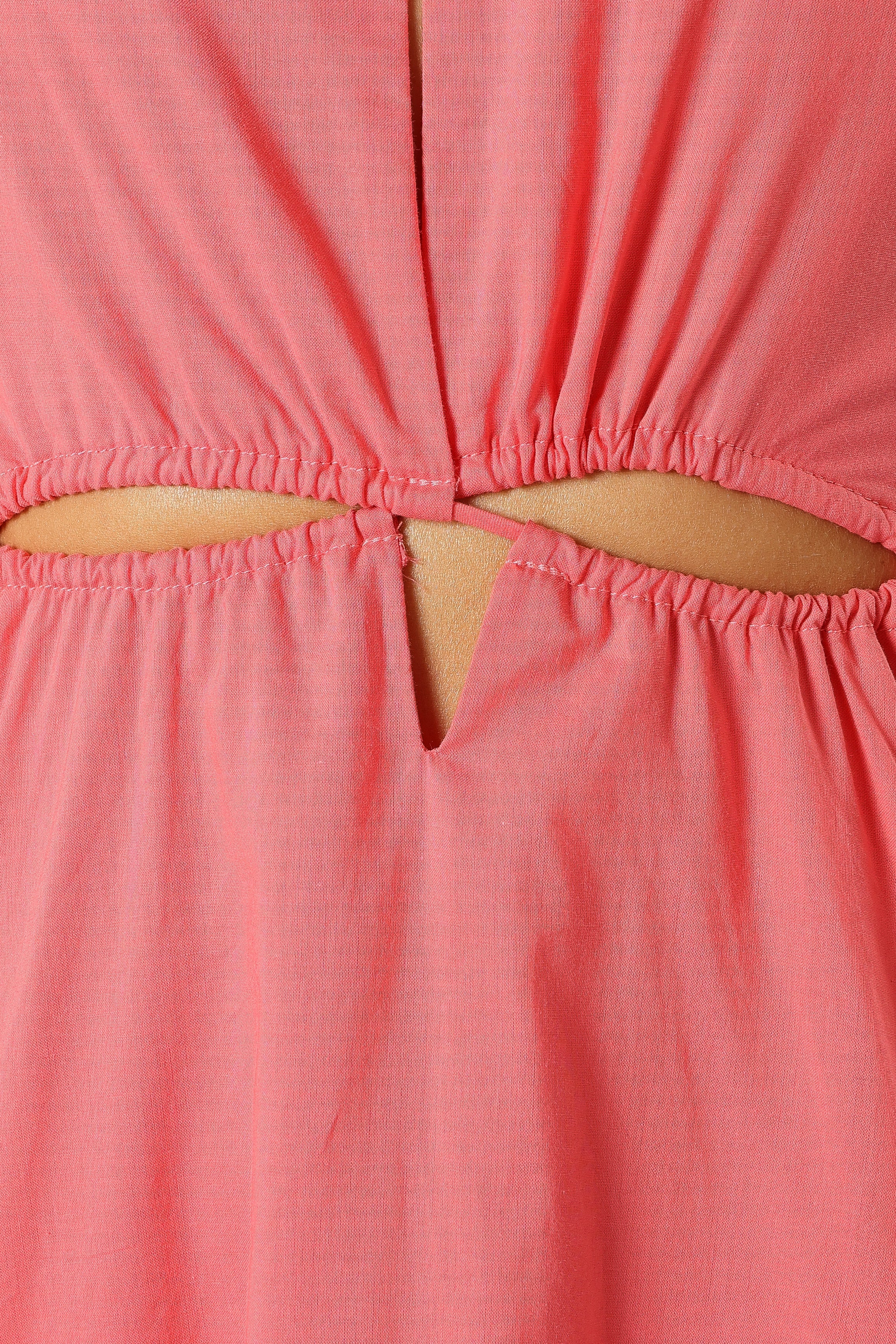 Carton Halterneck Maxi Dress - Watermelon