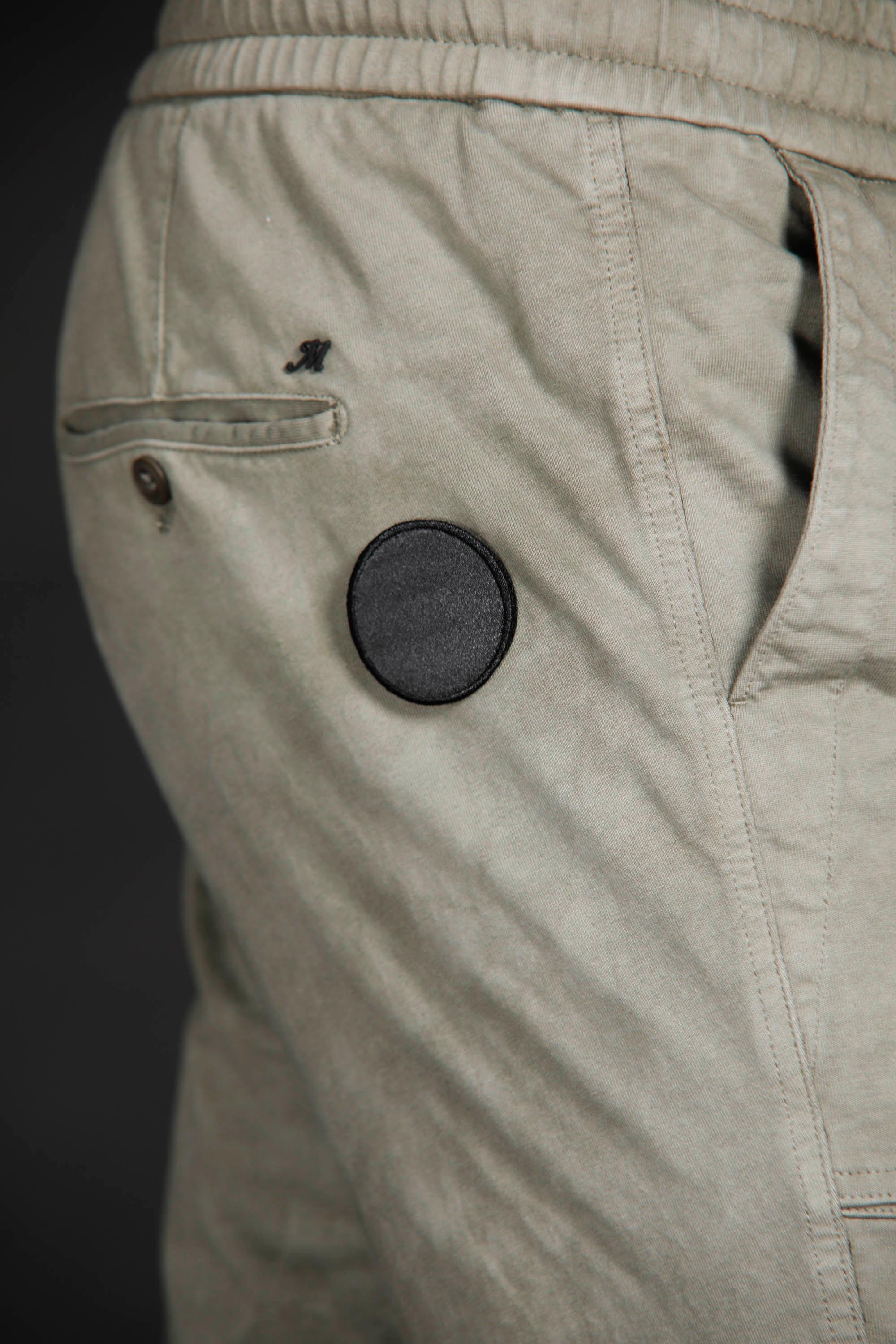 Arizona Fatigue man cargo pants in stretch jersey Logo edition carrot fit