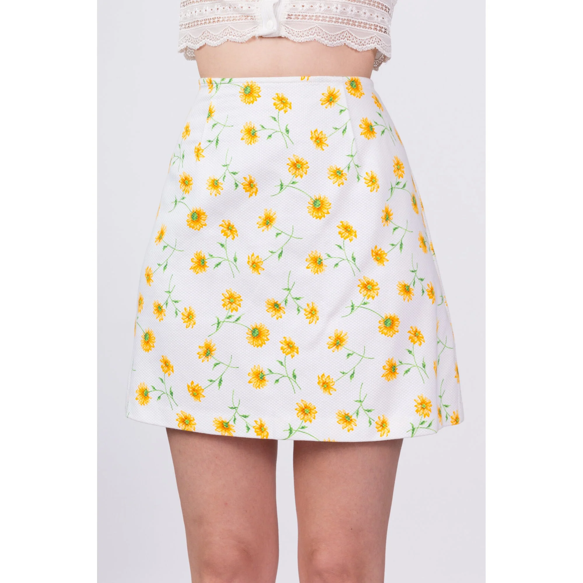 90s Express Floral Mini Skirt - Small, 26