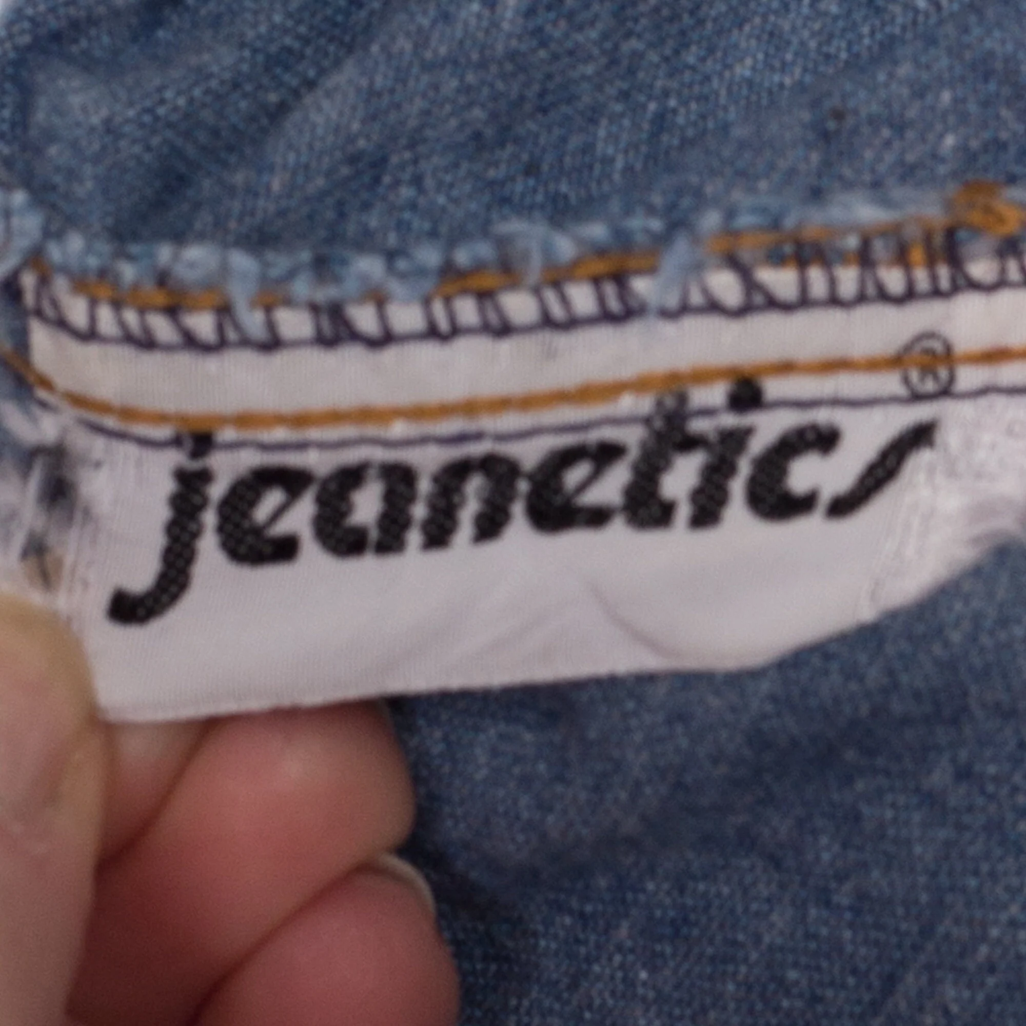 70s Denim Ruffle Pocket A-Line Skirt - Small, 27