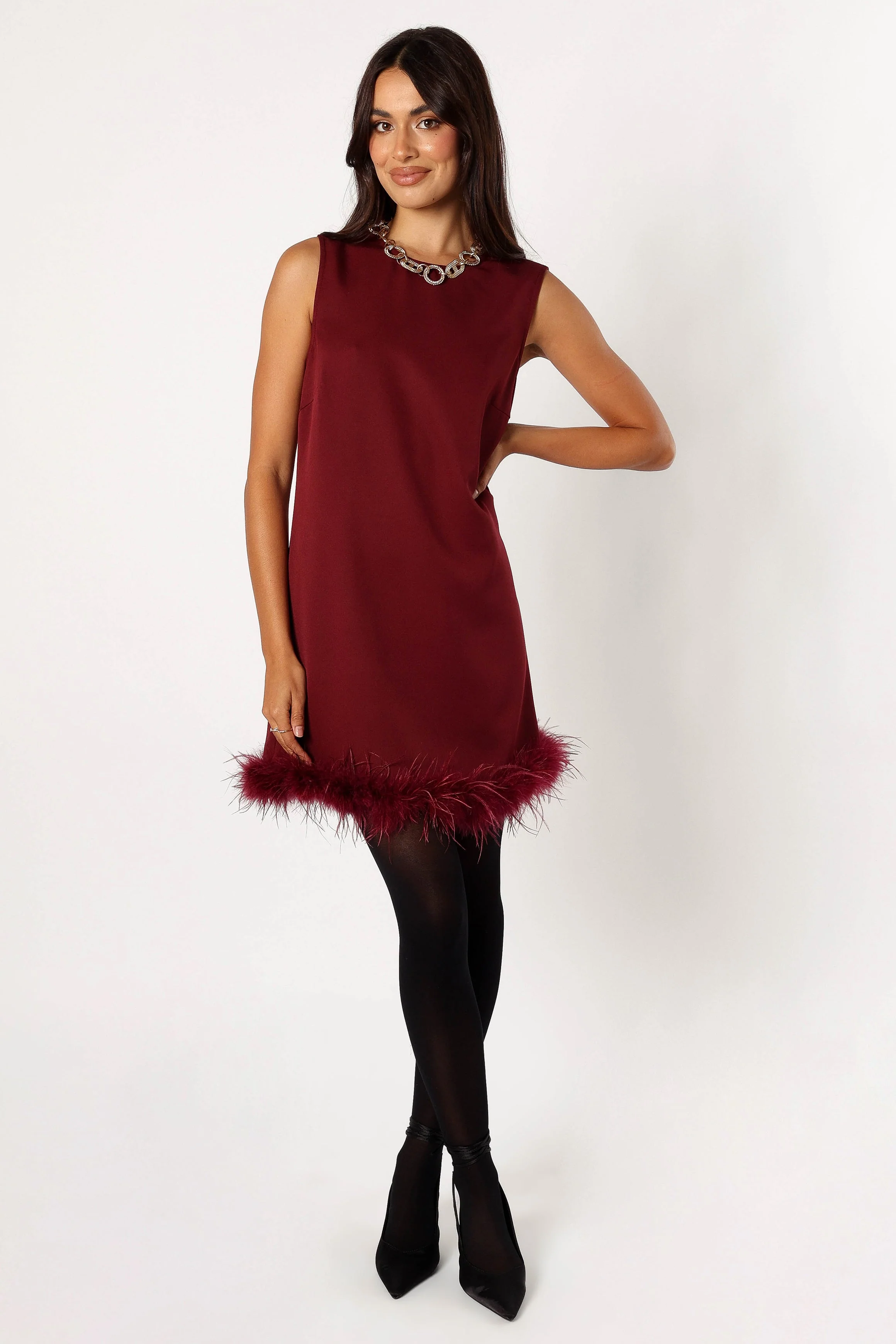 Mathias Mini Dress - Wine