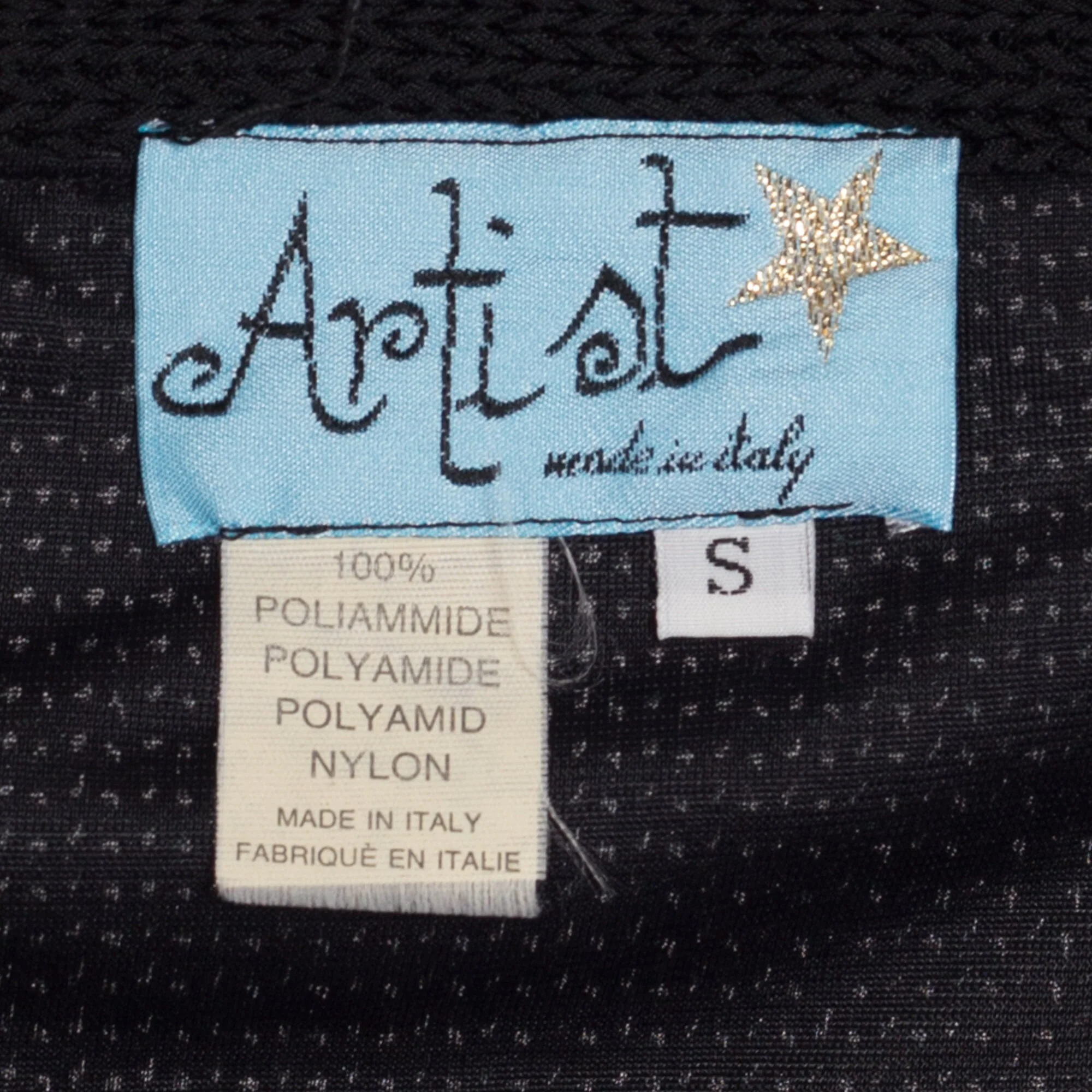 XS 90s Black Knit Fitted Mini Skirt