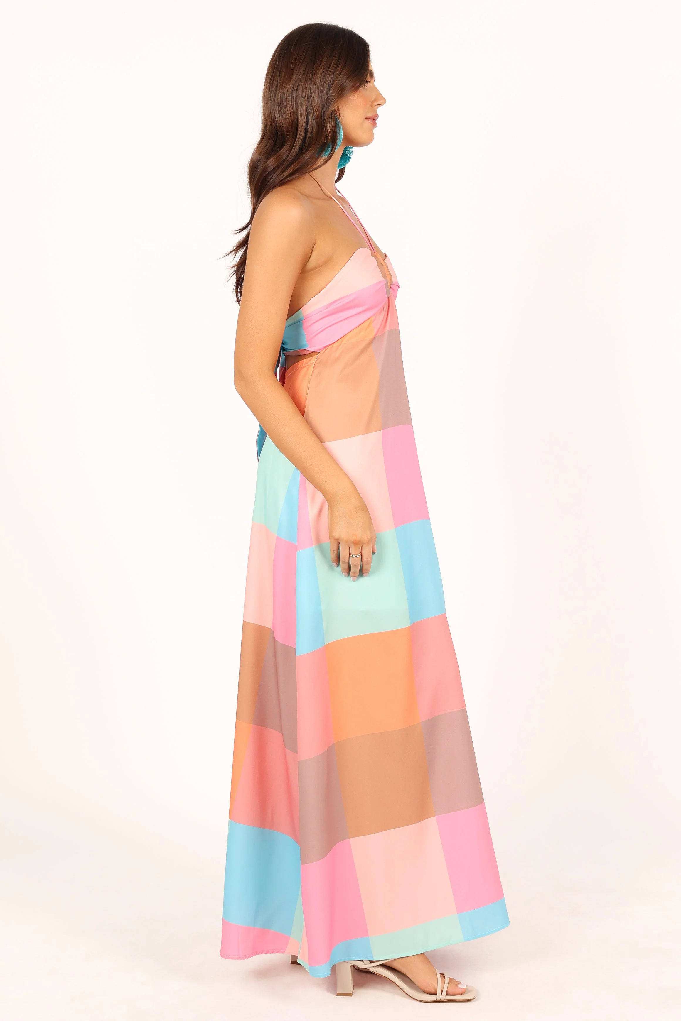 Sundae Halterneck Maxi Dress - Multicoloured