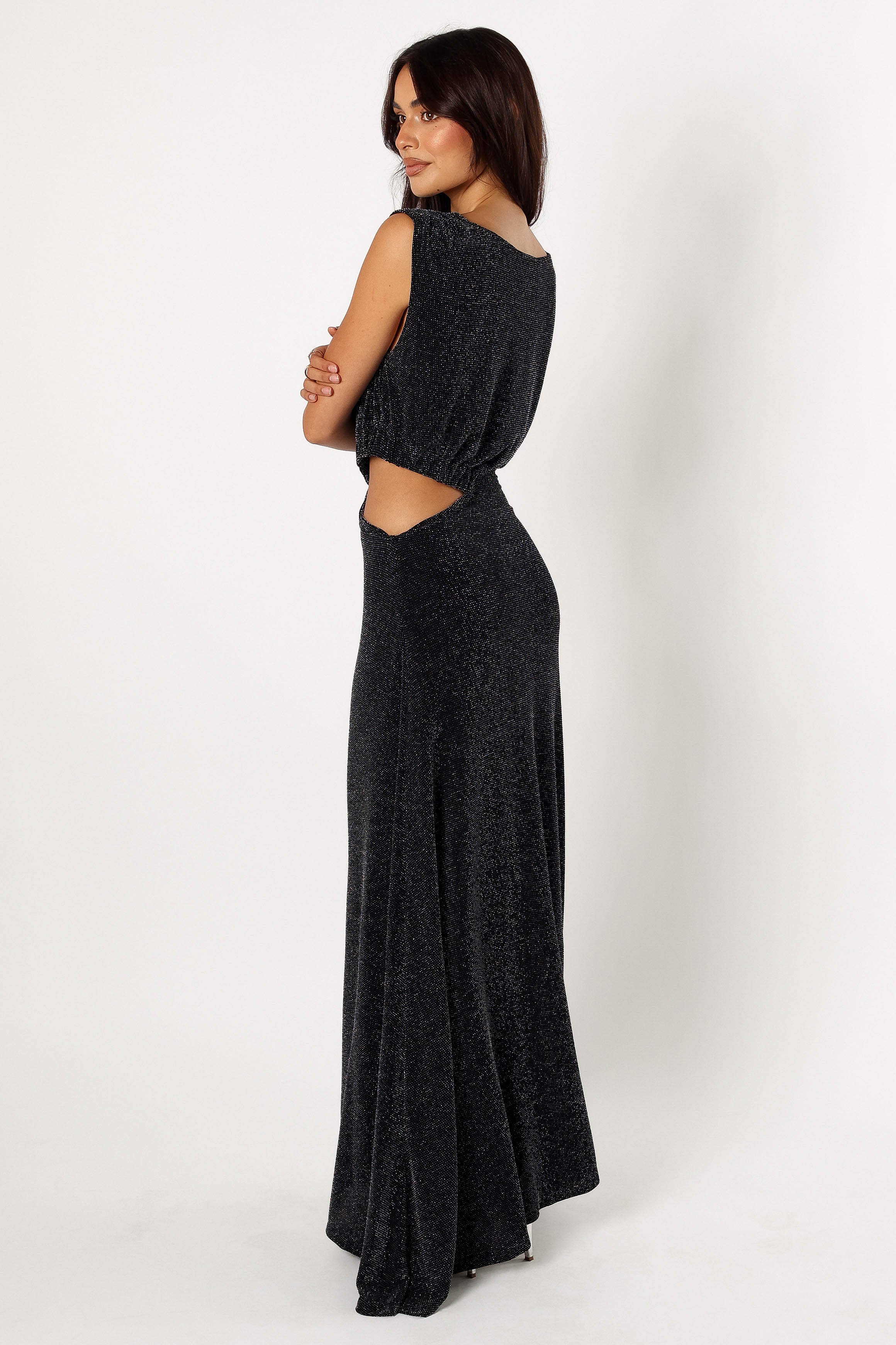 Nolah Maxi Dress - Black Sparkle