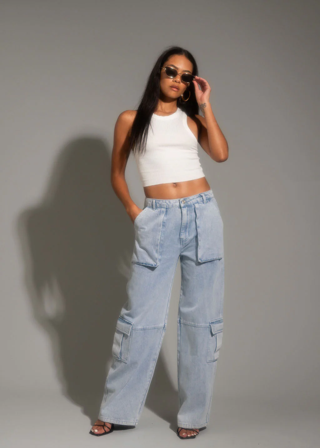 Coco Low Rise Cargo Pants