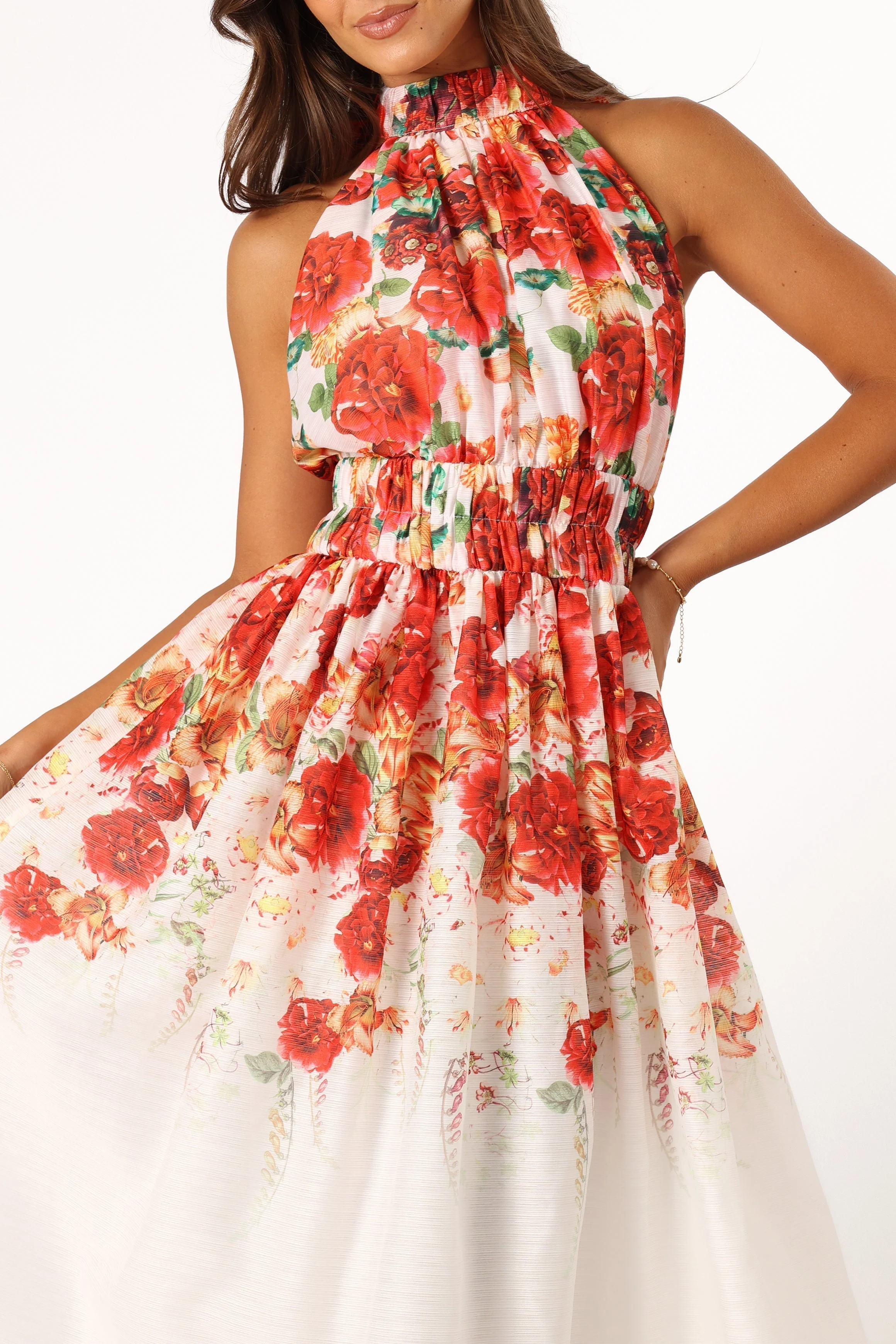 Pipps Halterneck Midi Dress - Multi