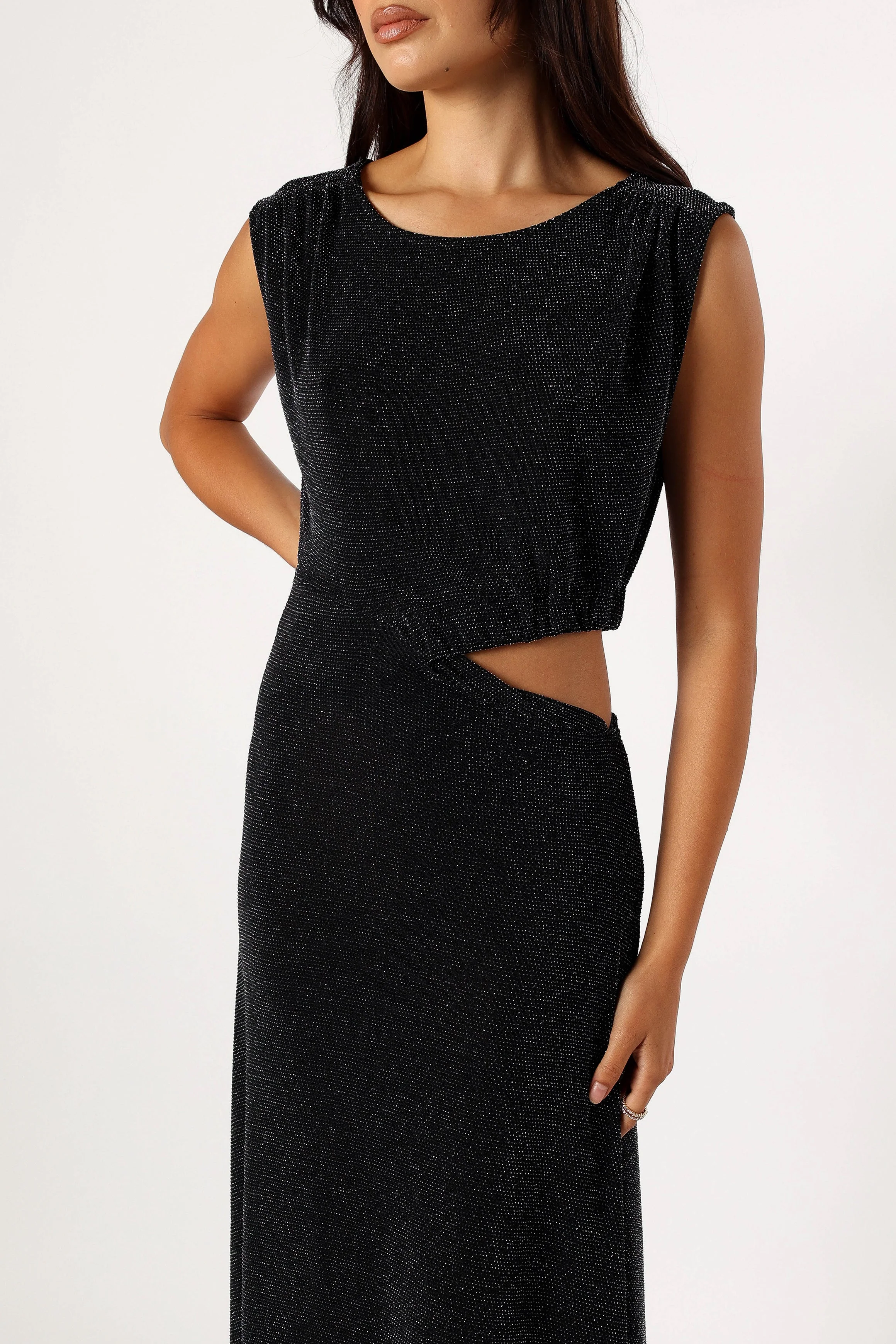 Nolah Maxi Dress - Black Sparkle