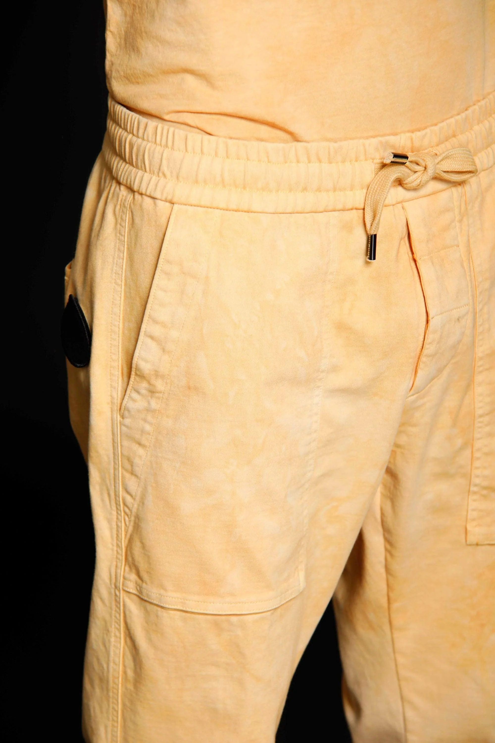 Arizona Fatigue man cargo pants in stretch jersey Logo edition carrot fit