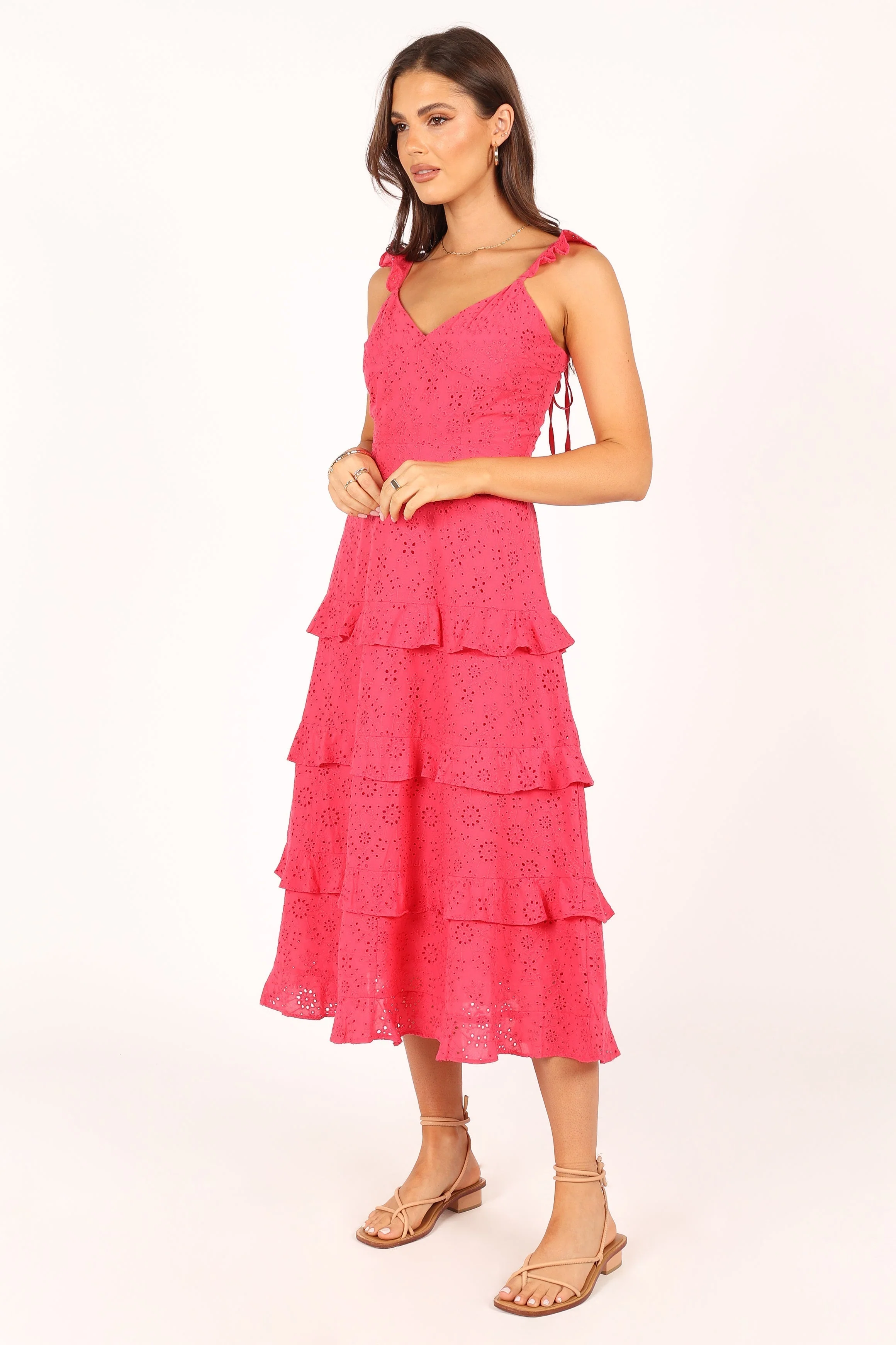 Lillian Midi Dress - Pink