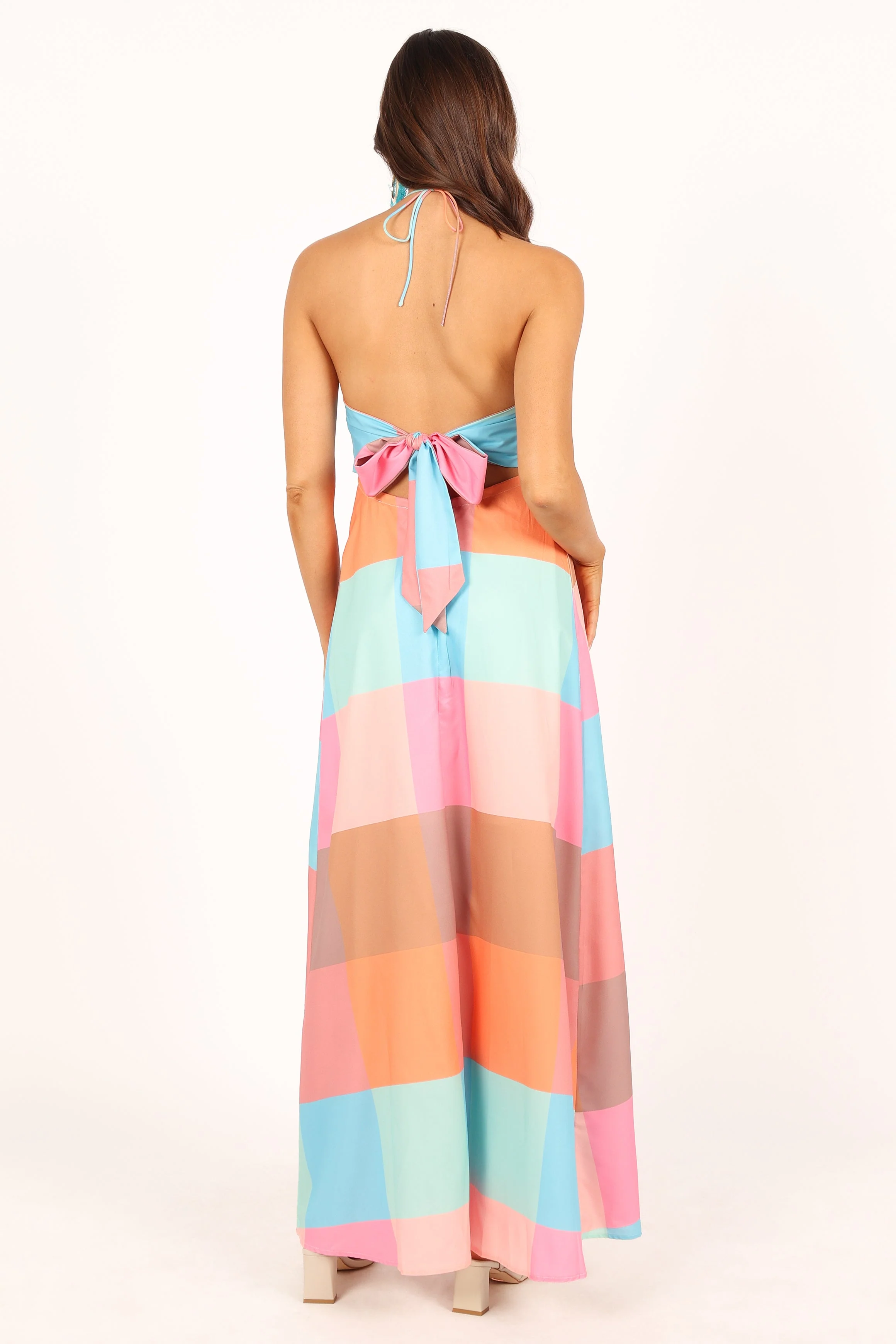 Sundae Halterneck Maxi Dress - Multicoloured