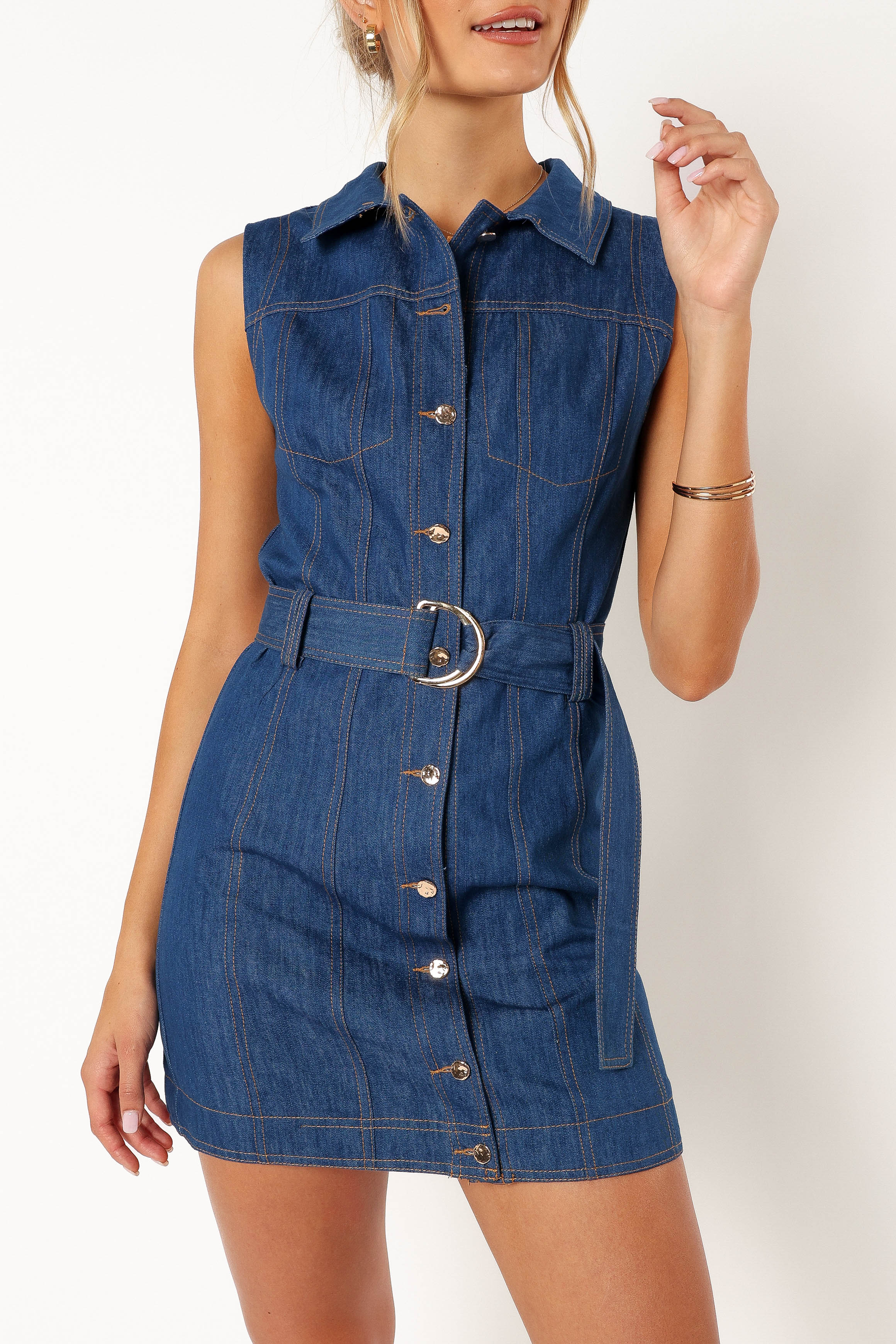 Parker Mini Dress - Denim