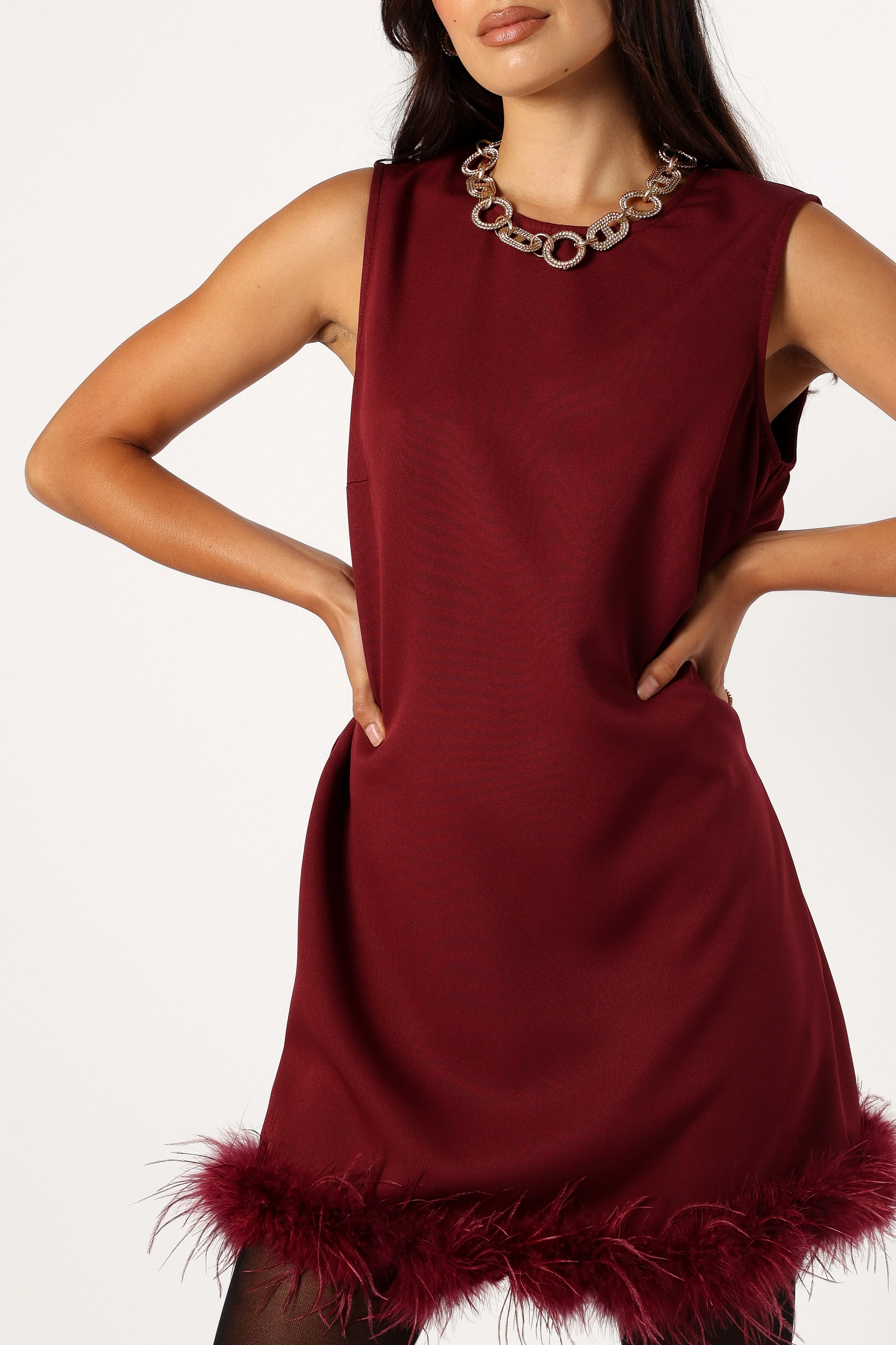 Mathias Mini Dress - Wine