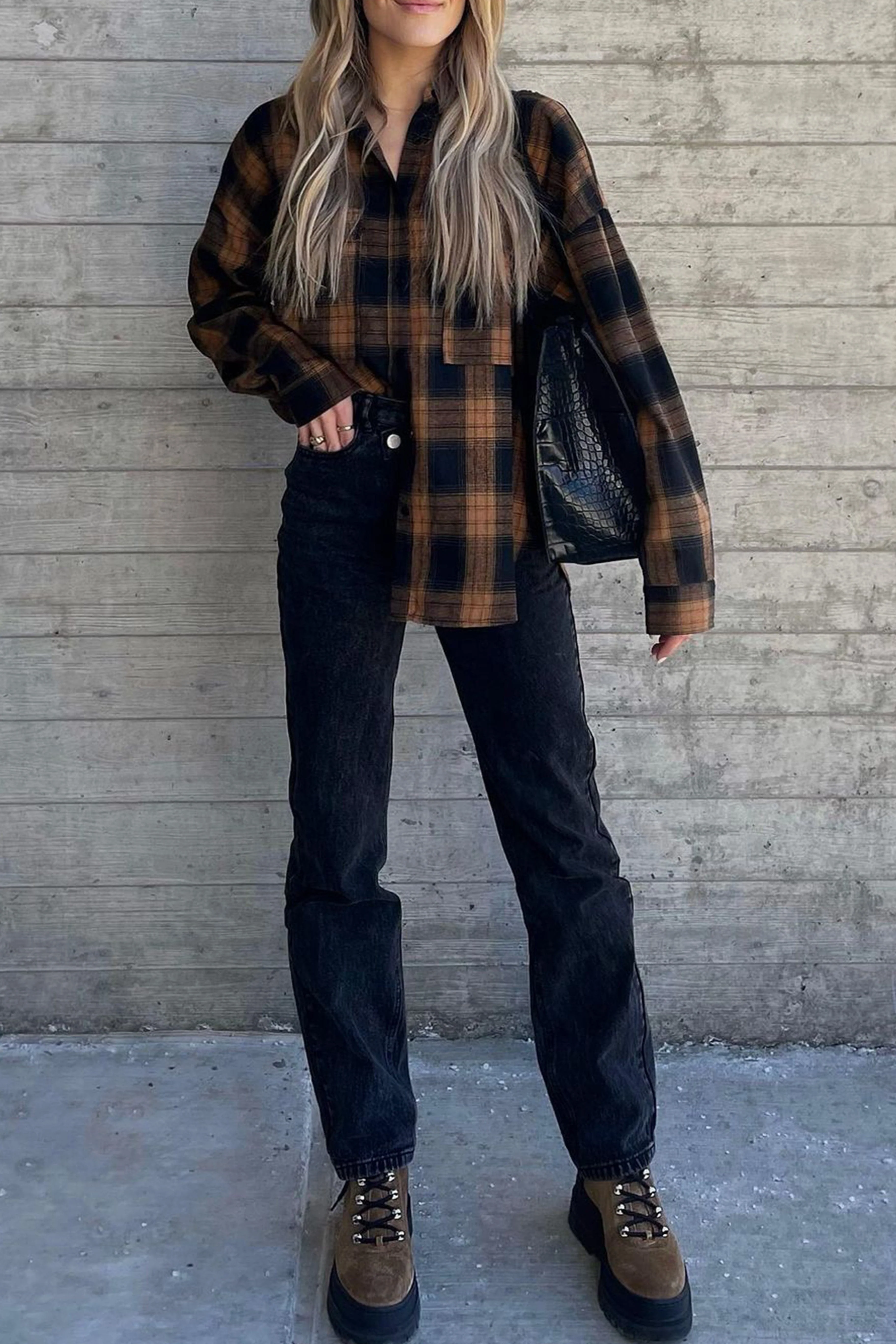 Fireside Mocha Plaid Flannel