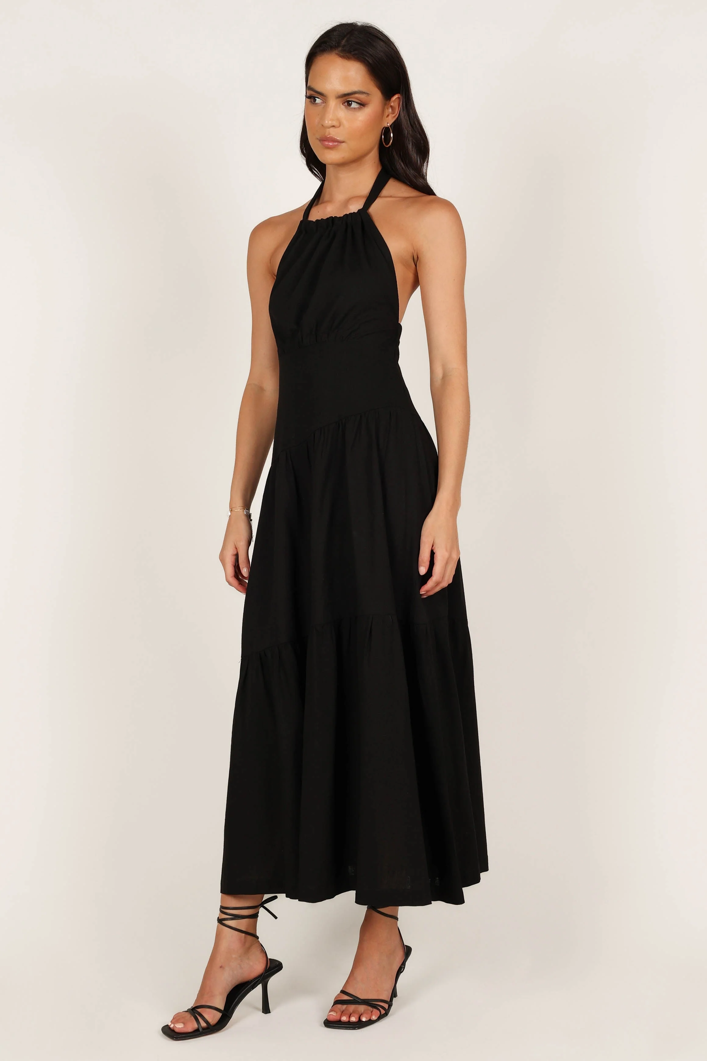 Stefani Midi Dress - Black