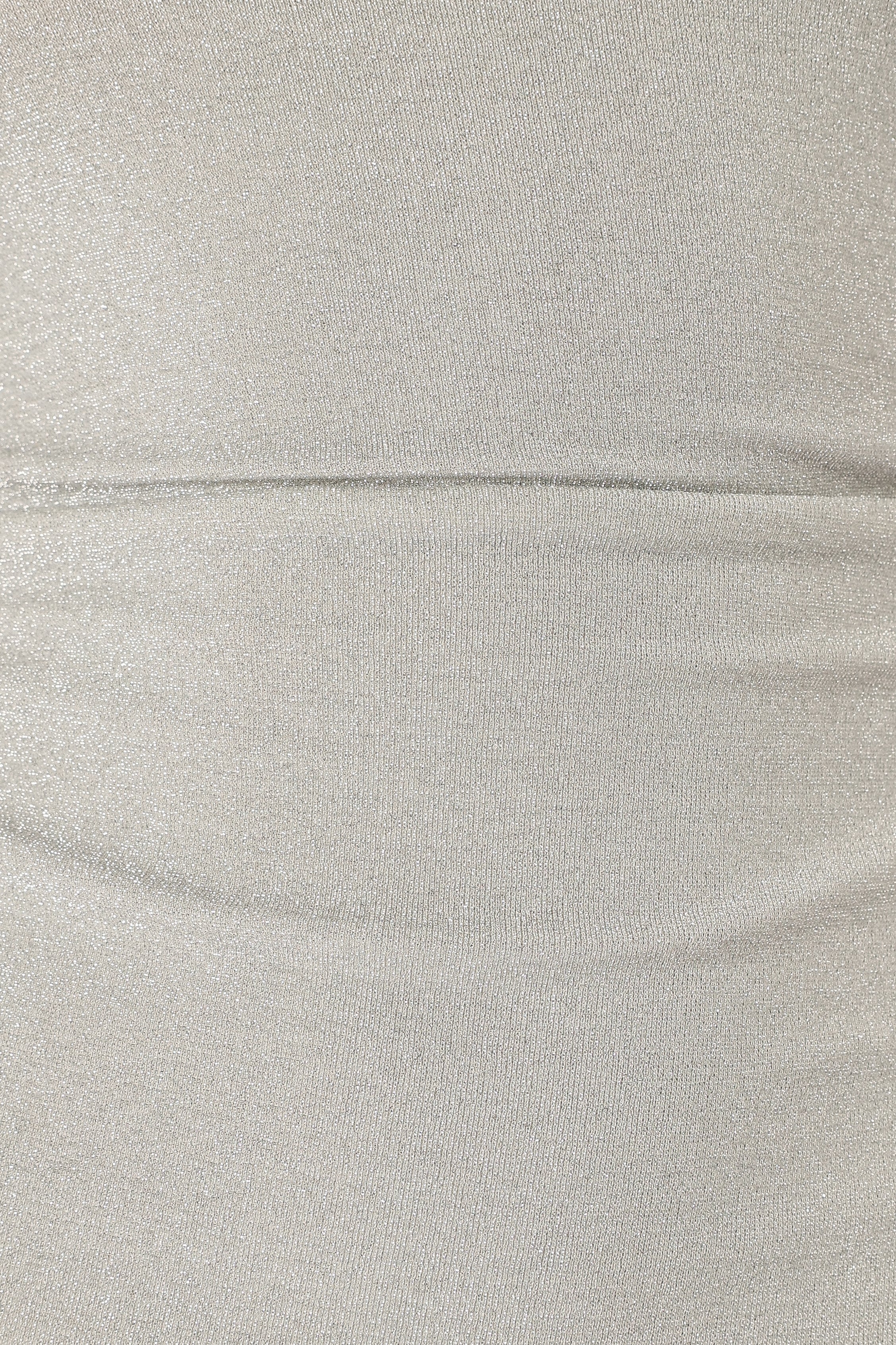 Sebastian Off Shoulder Maxi Dress - Silver