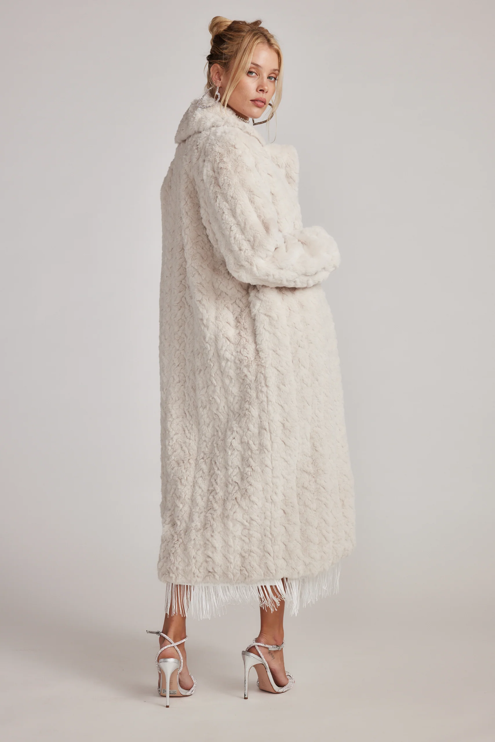 Sasha Cream Floor Length Coat