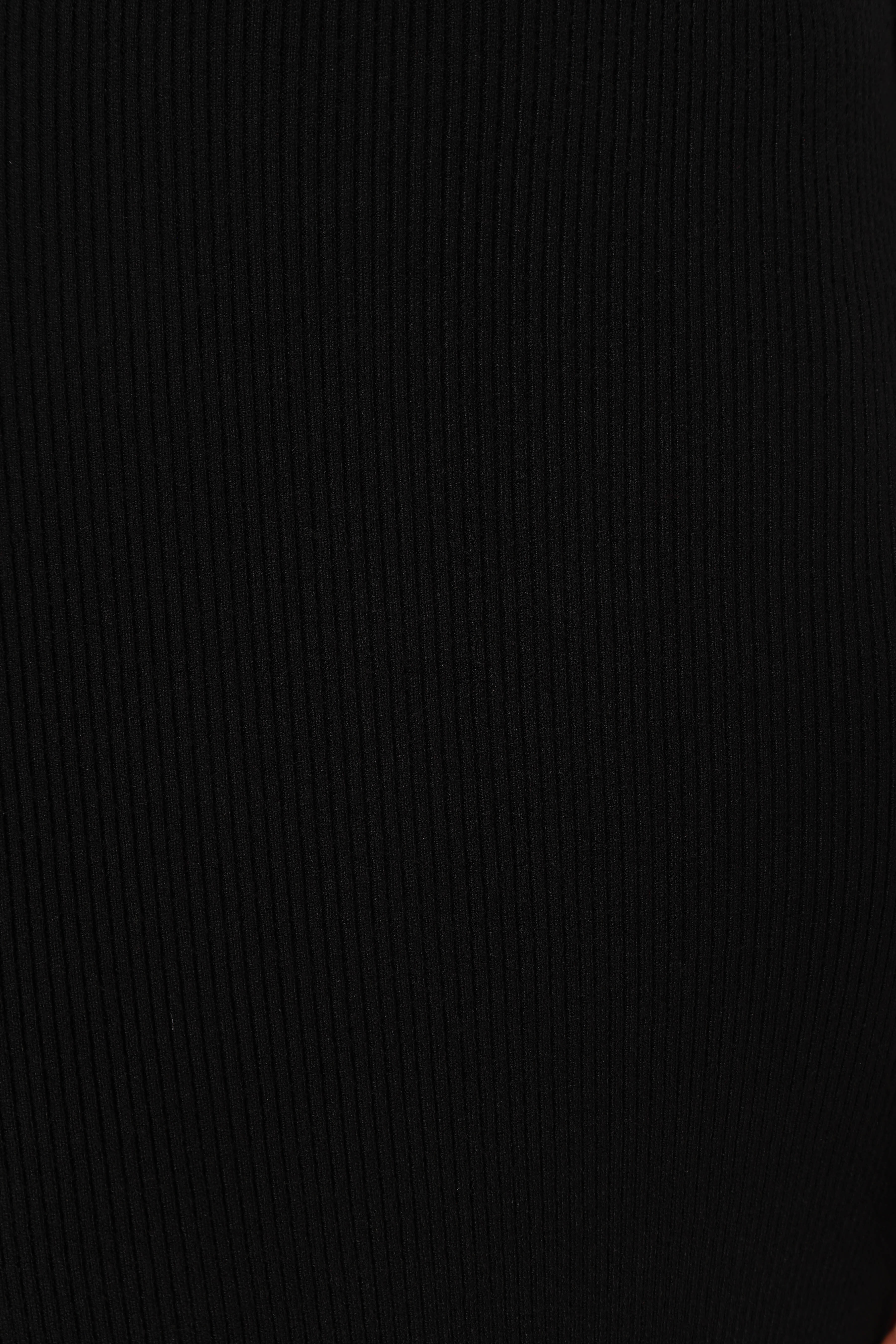 Jonah Long Sleeve Midi Dress - Black